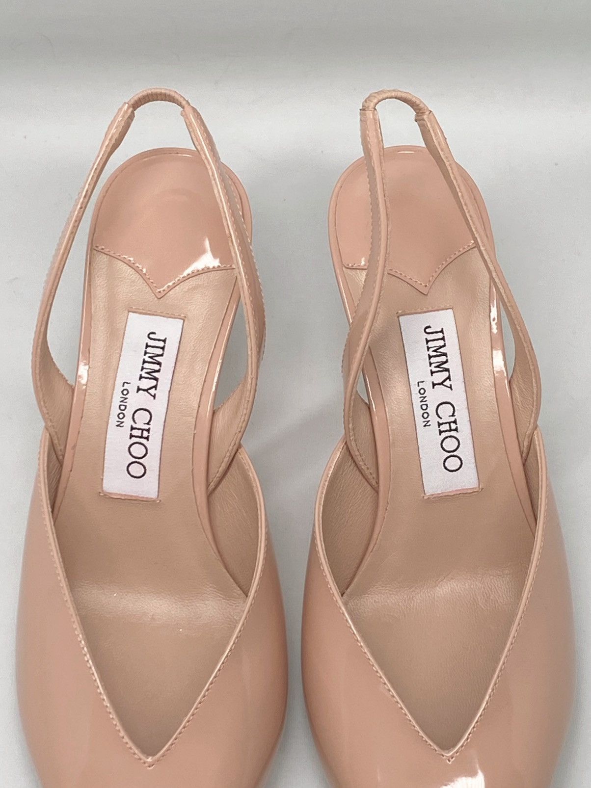 Jimmy Choo Jimmy Choo Maryanne SB 65 Leather Heels size 36.5 Size US 6.5 / IT 36.5 - 8 Thumbnail