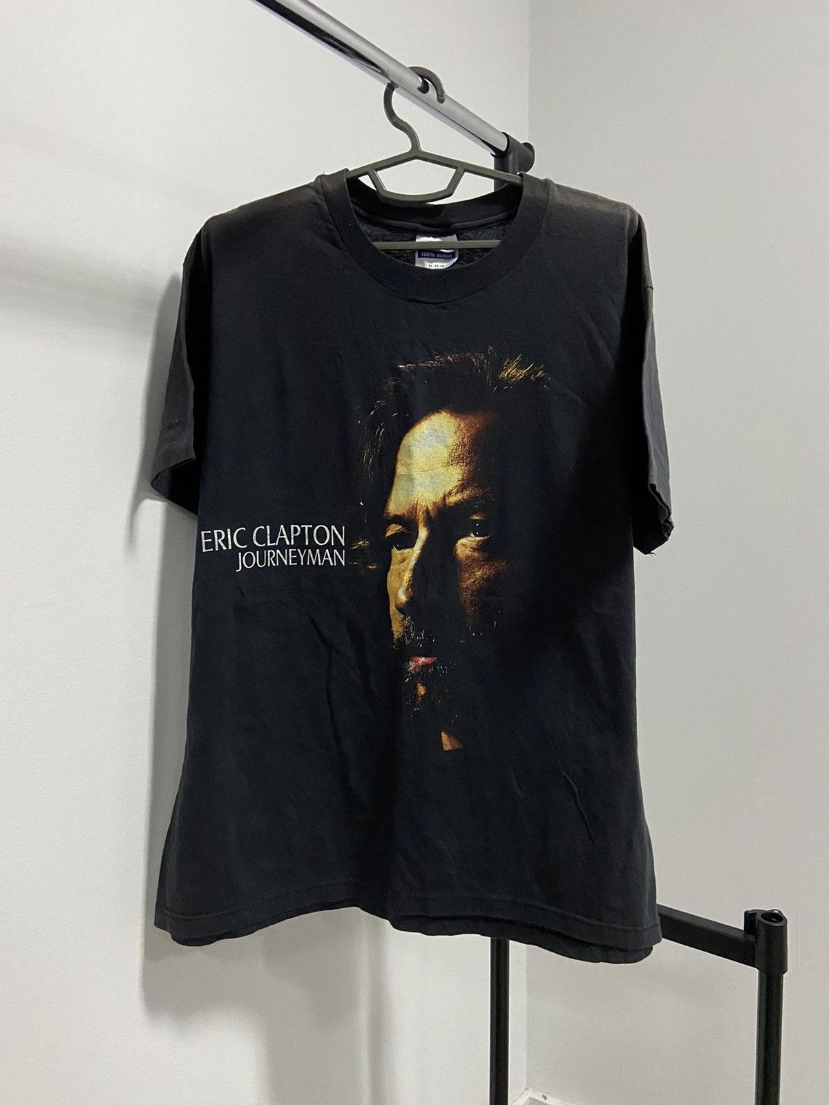 Vintage Eric Clapton 1990 big print t shirt vintage made in USA Size US XL / EU 56 / 4 - 1 Thumbnail