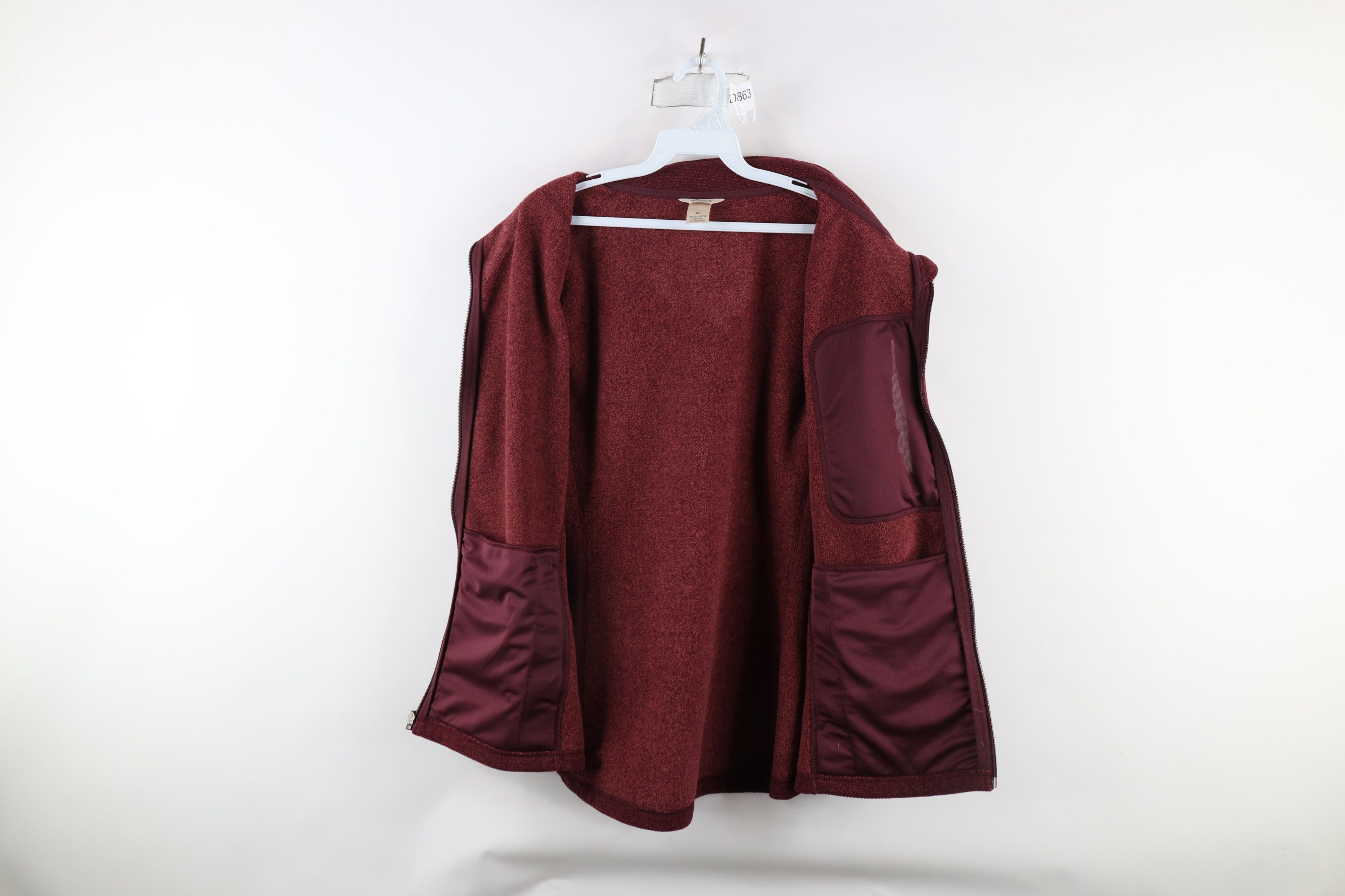 Duluth Trading Company × Vintage Duluth Trading Co Fleece Full Zip Vest Jacket Berry Red Size XL / US 12-14 / IT 48-50 - 7 Thumbnail