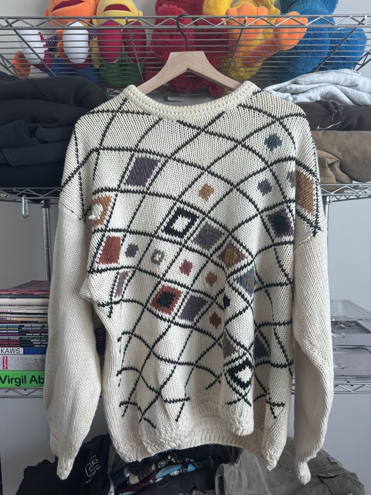 Vintage Knit sweater Size US L / EU 52-54 / 3 - 1 Thumbnail