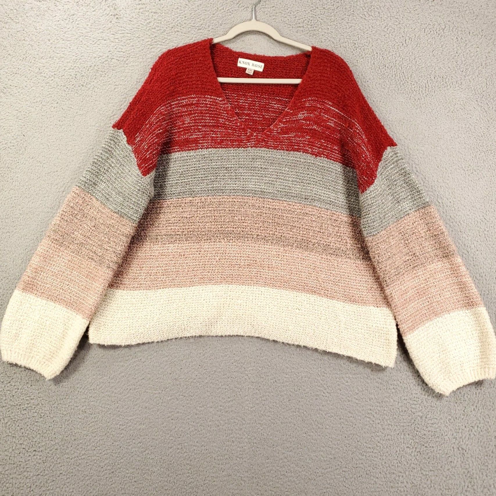 Vintage Knox Rose Sweater Women’s XXL Balloon Sleeve Slouchy Soft Cozy Fall Earth Tones Knit Acrylic Polyester Casual Pullover Size XXL / US 16-18 / IT 52-54 - 2 Thumbnail