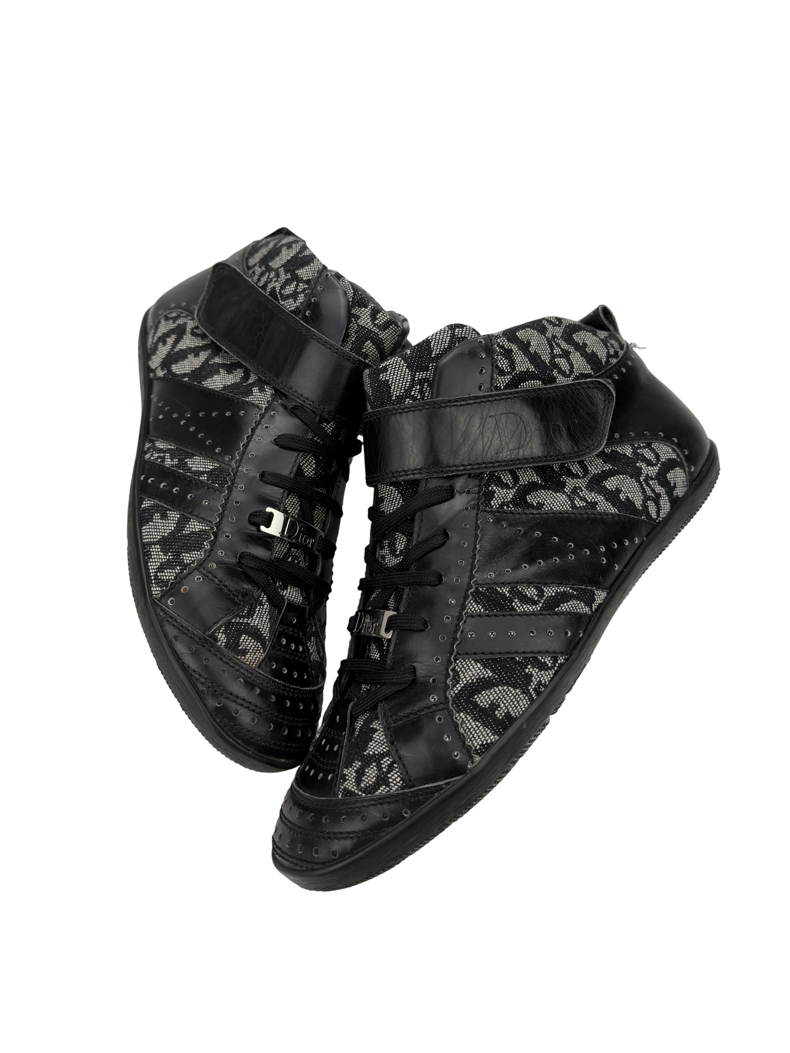 Dior Vintage Dior Mid Monogram Leather Sneakers Shoes Size US 6.5 / EU 39-40 - 1 Thumbnail