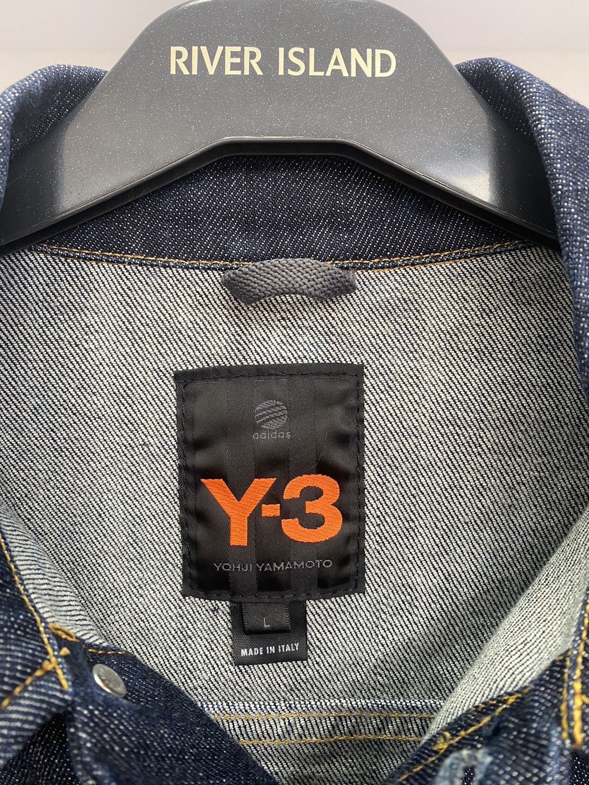 Vintage × Y-3 × Yohji Yamamoto Vintage Y-3 Women’s Denim Jeans Jacket Size L / US 10 / IT 46 - 9 Thumbnail