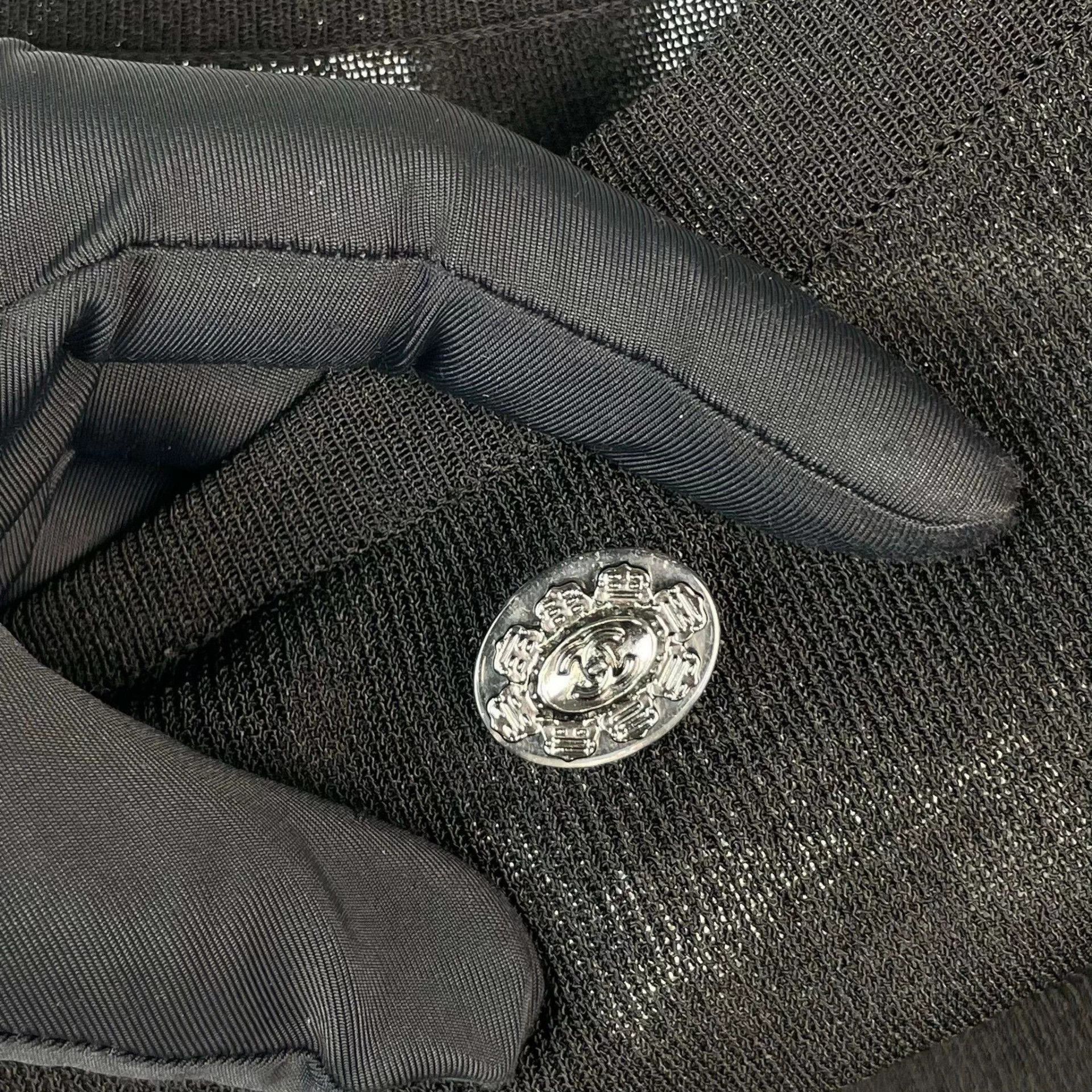 Chanel Chanel Women's Rayon Blouse 38 Black Size S / US 4 / IT 40 - 4 Thumbnail
