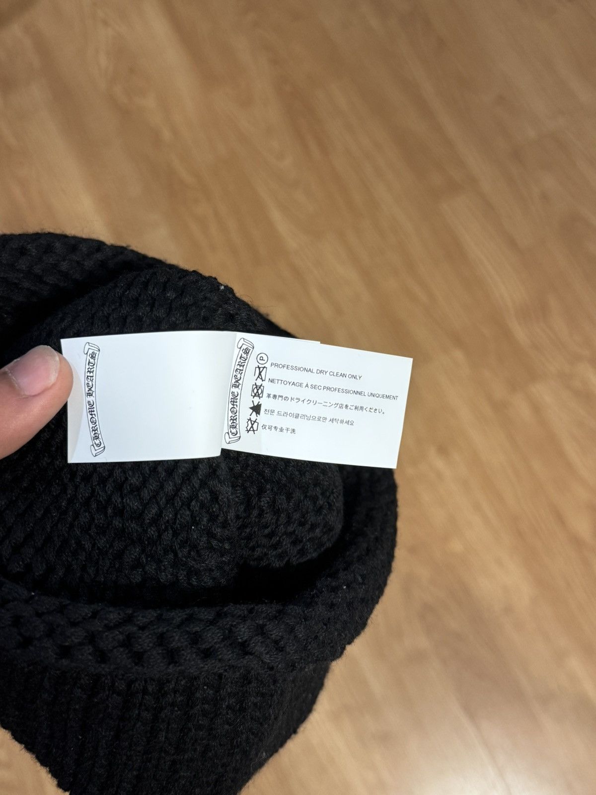 Chrome Hearts Chrome Hearts Black Cashmere Black Cross Patch Beanie Size ONE SIZE - 8 Thumbnail