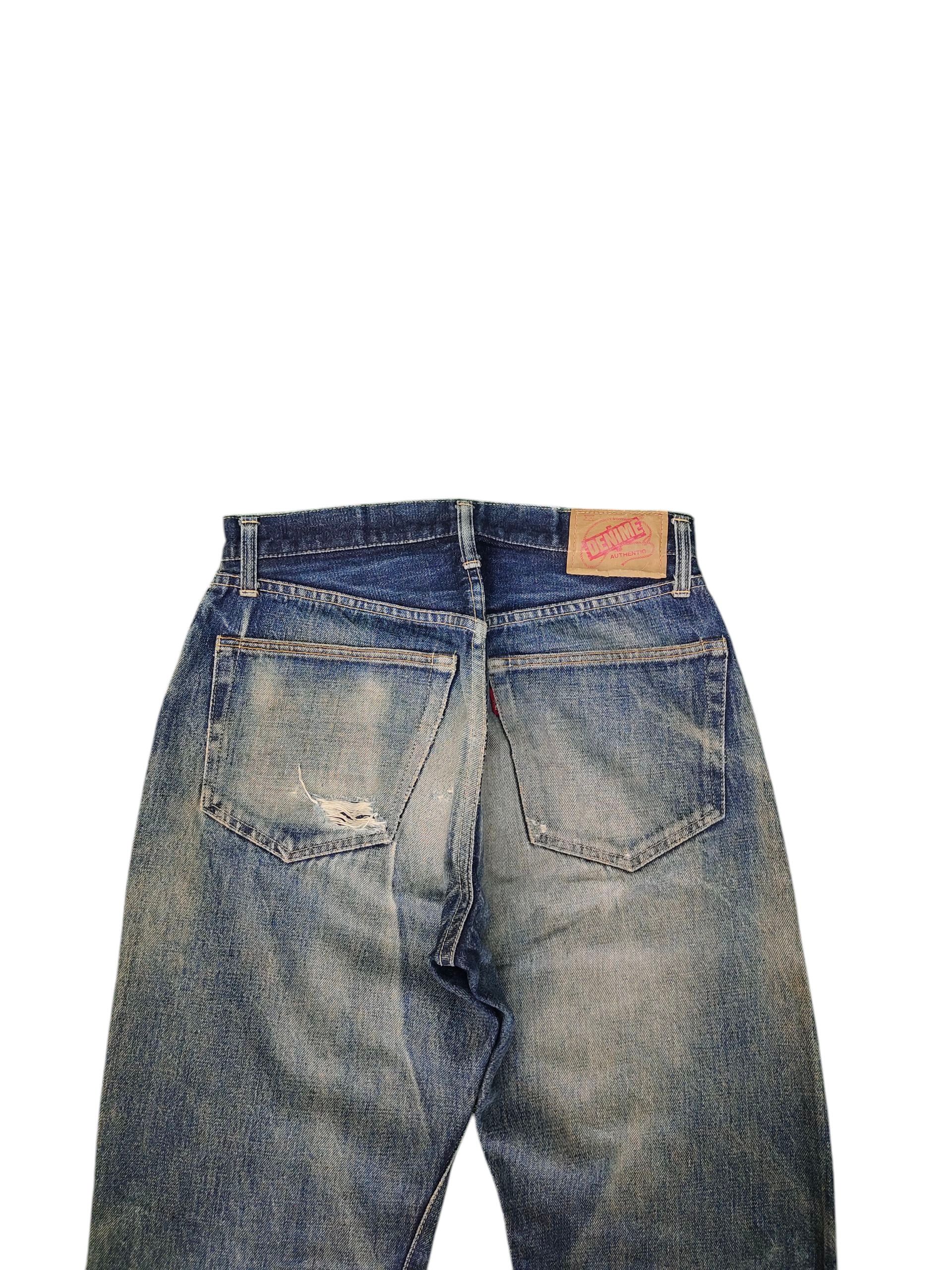 Denime Vintage 90s Denime Selvedge Rusty Clawmark Distress Jeans Size US 30 / EU 46 - 9 Thumbnail