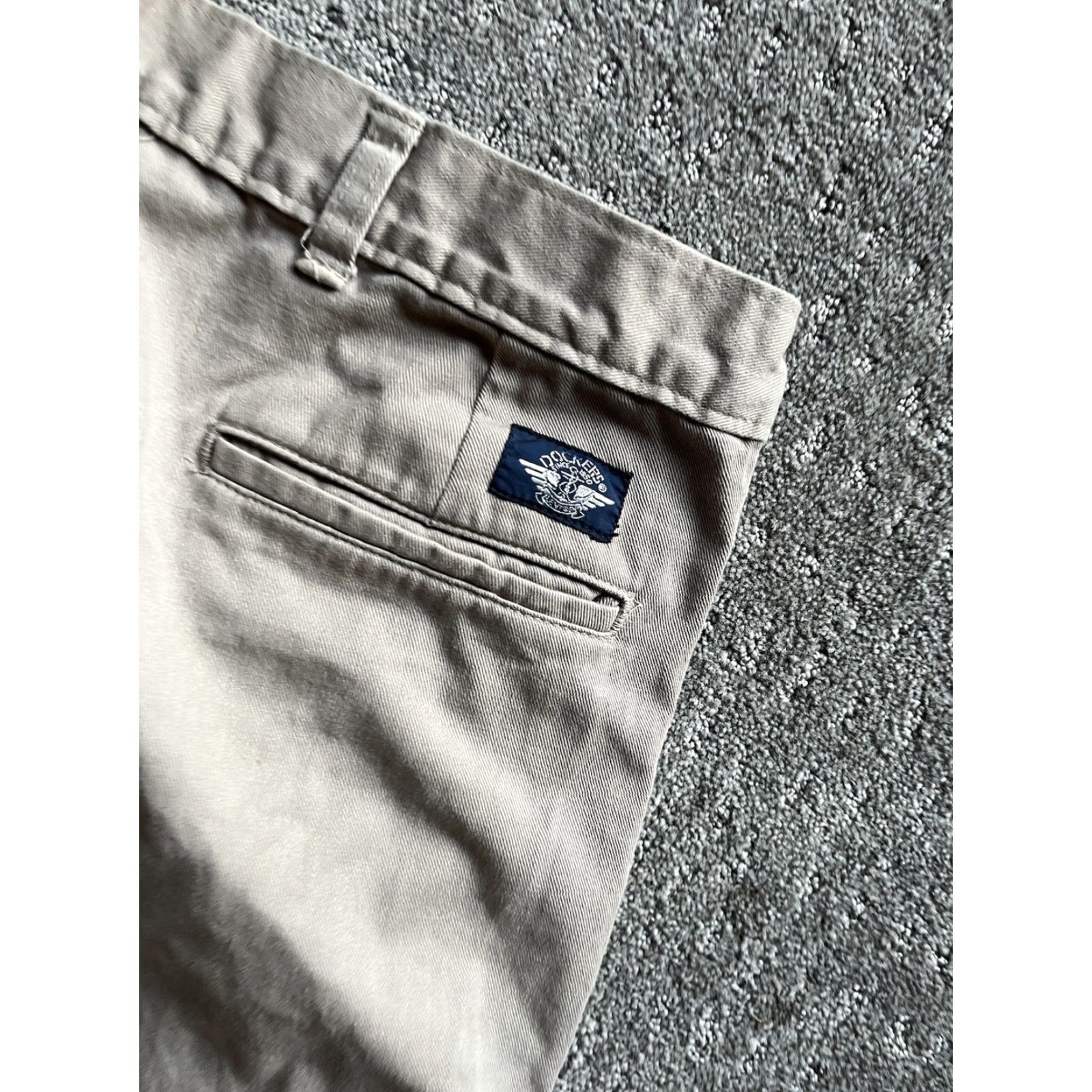 Dockers DOCKERS Classic Fit Chinos Pants 32x32 Beige Khaki Solid Mens Size US 32 / EU 48 - 3 Thumbnail