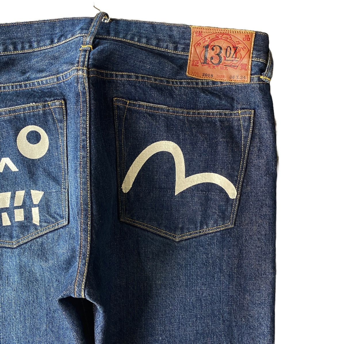 Evisu EVISU Seagull Robot Hand Painted Selvedge Denim Jeans Pants Size US 36 / EU 52 - 4 Thumbnail