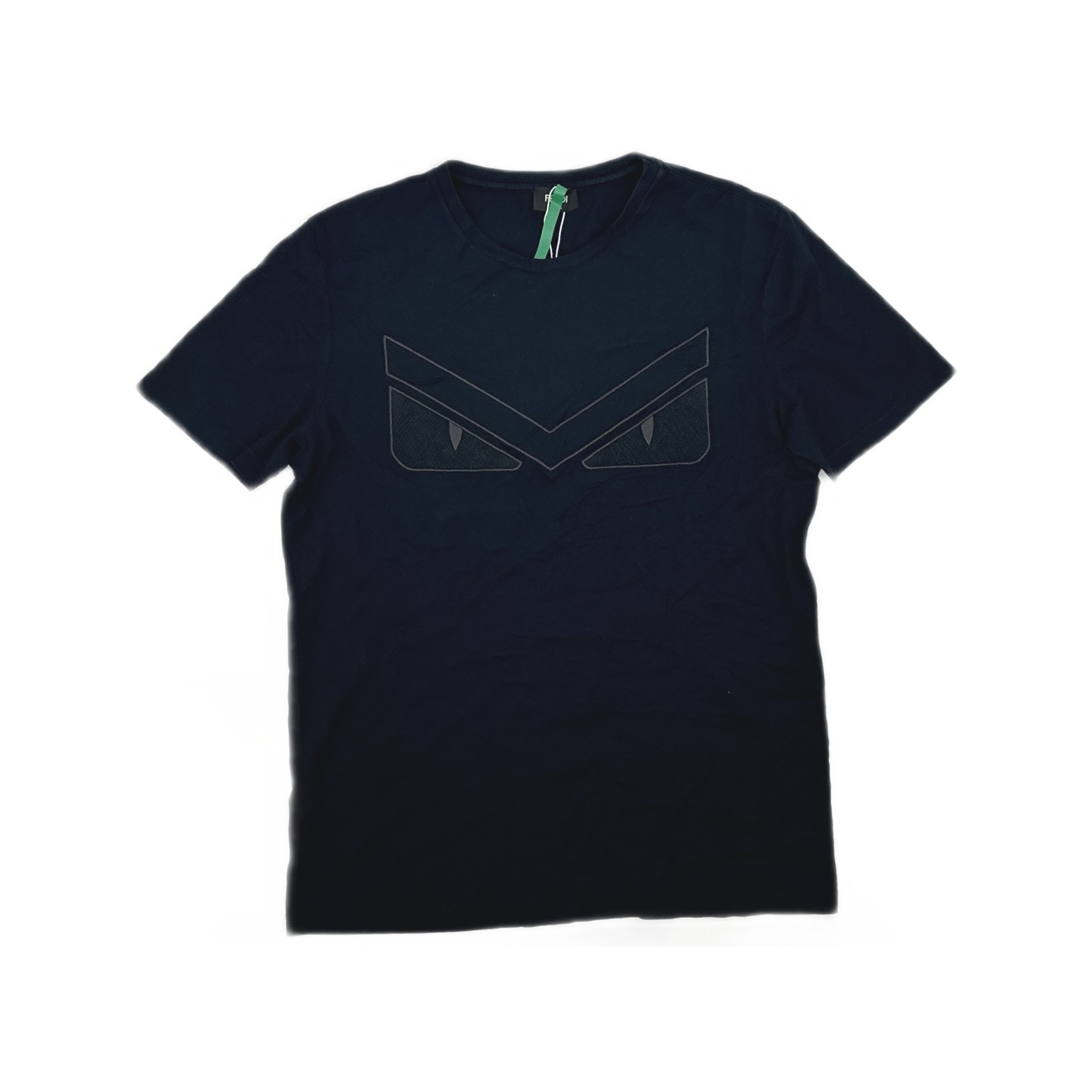 Fendi Fendi Black Monster Eyes Embroidered T-shirt -2507 | Grailed