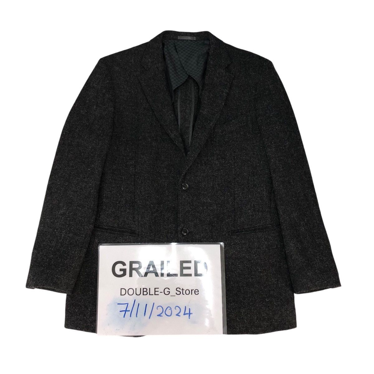 Harris Tweed 📌Vintage Wool Jacket Hand Woven Harris Tweed Herringbone Size US L / EU 52-54 / 3 - 1 Thumbnail