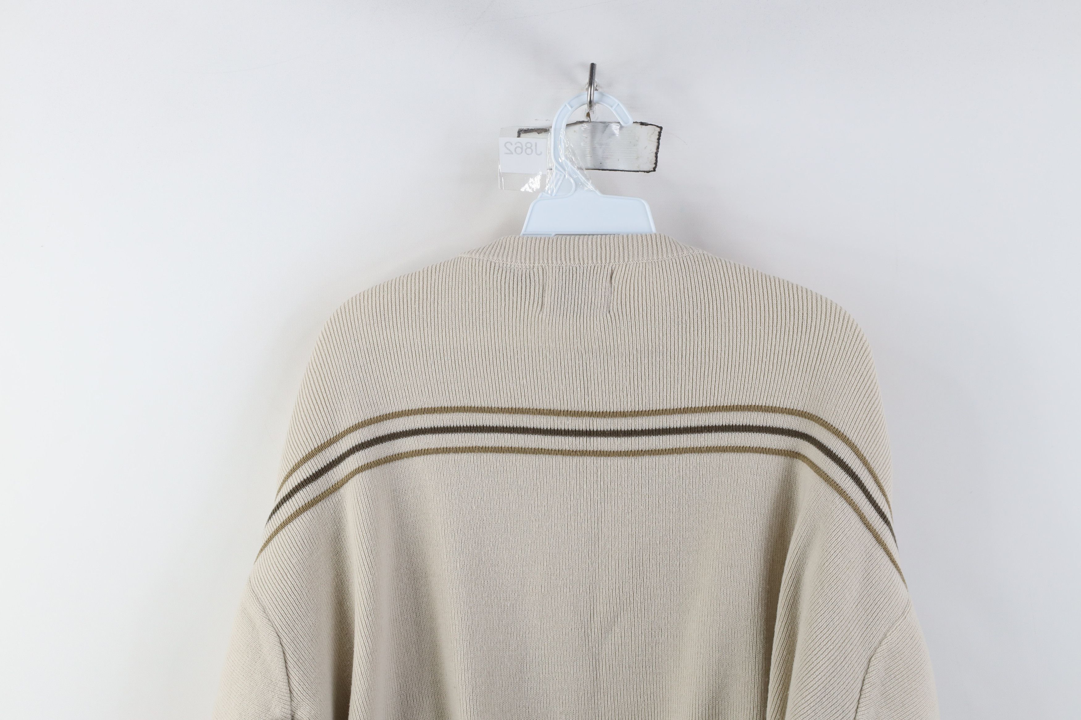 Vintage Vintage 90s Y2K Streetwear Knit Lightweight Sweater Beige Size US L / EU 52-54 / 3 - 10 Thumbnail