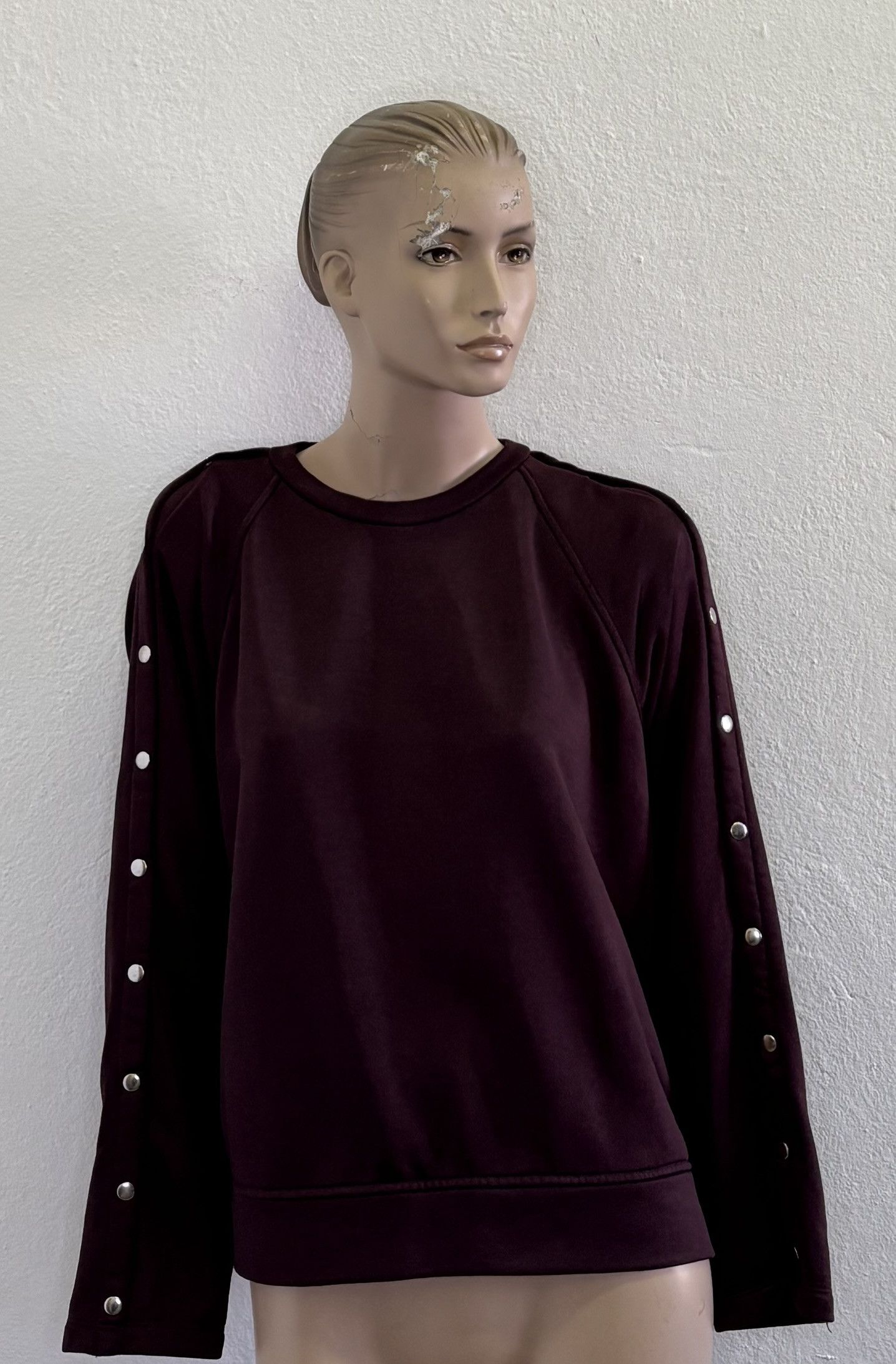 Alexander Wang × T by Alexander Wang T by Alexander Wang burgundy sweatshirt small Size S / US 4 / IT 40 - 1 Thumbnail