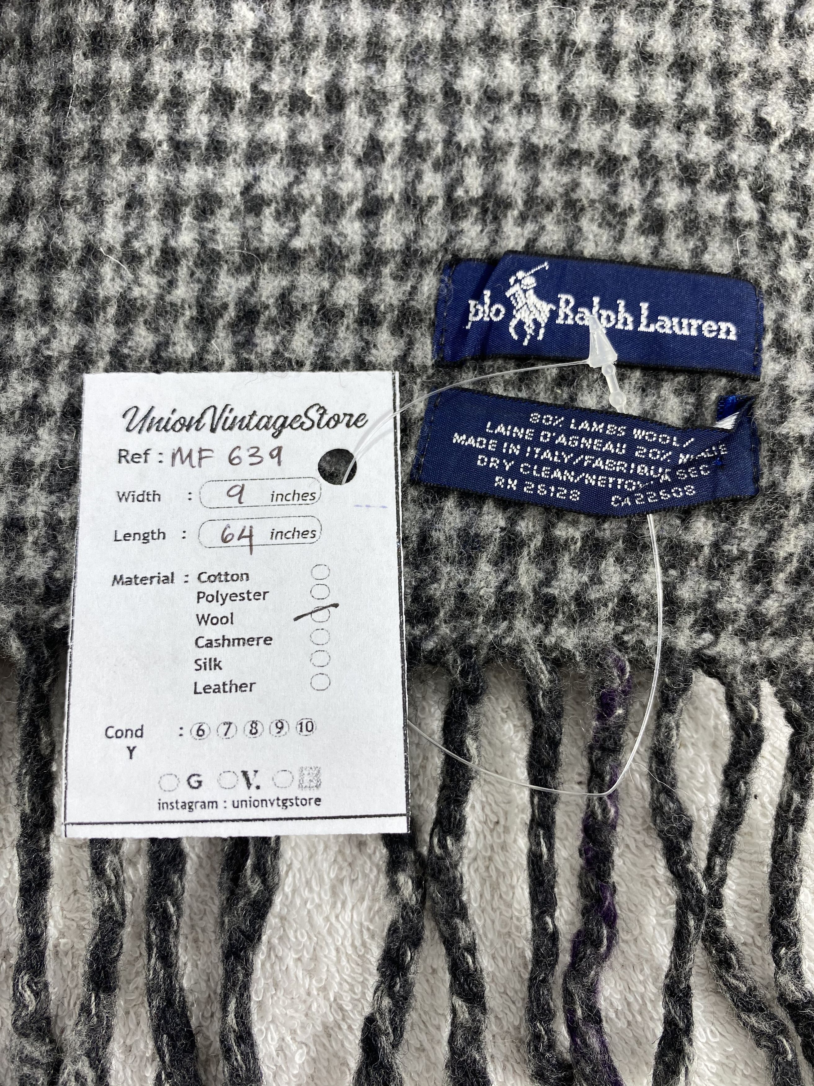 Polo Ralph Lauren Vintage Polo Ralph Lauren Scarf/Muffler/Neckwear MF639 Size ONE SIZE - 5 Thumbnail