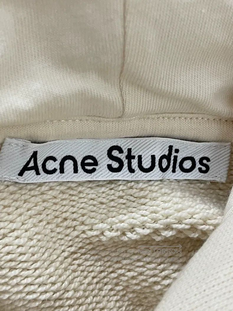 Acne Studios Acne Studios Beige Printed Hooded Sweatshirt Size US XXS / EU 40 - 3 Thumbnail