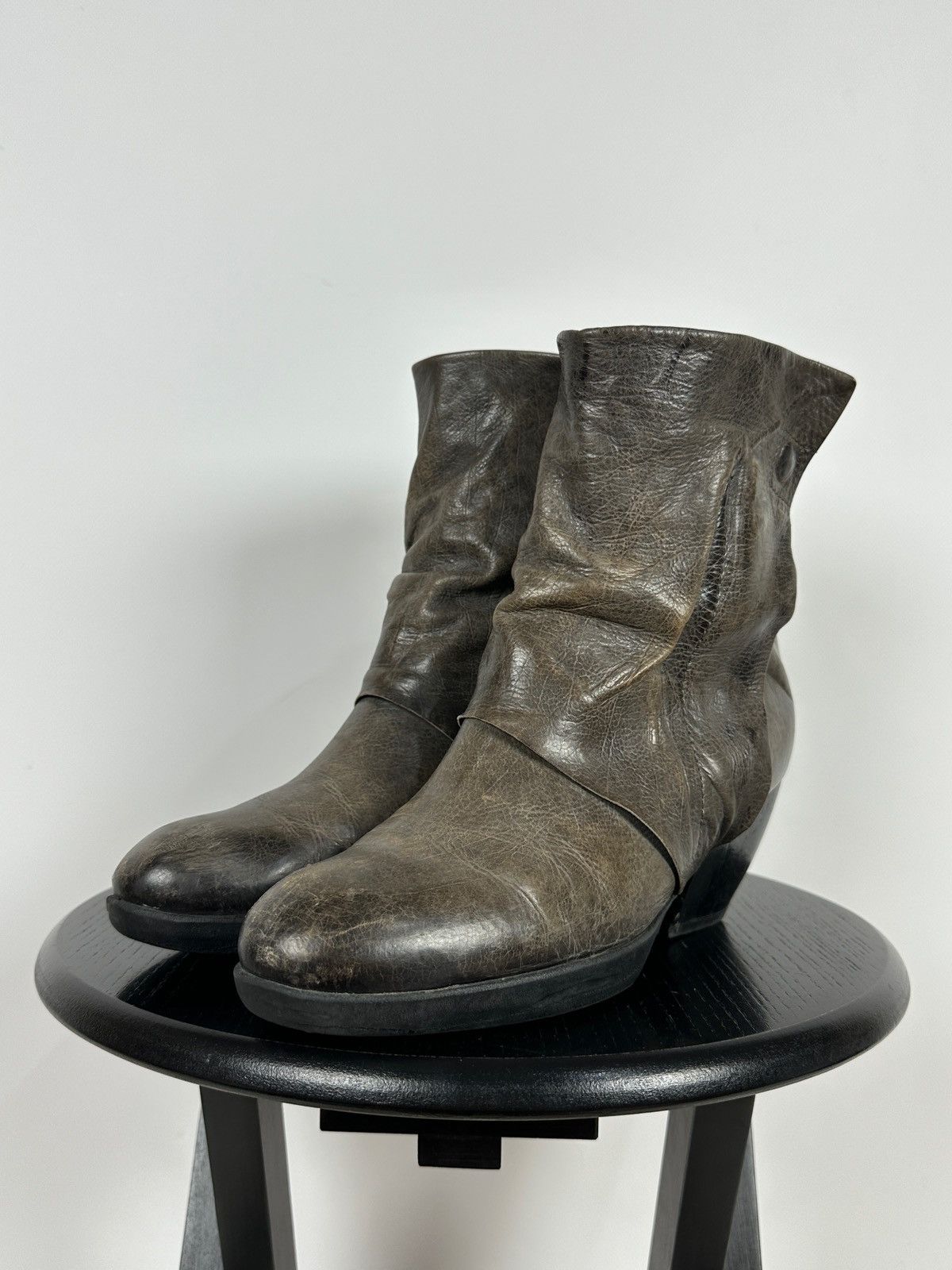 A.S.98 A.S.98. Airstep Leather Biker Ankle Boots Size US 11 / IT 41 - 11 Thumbnail