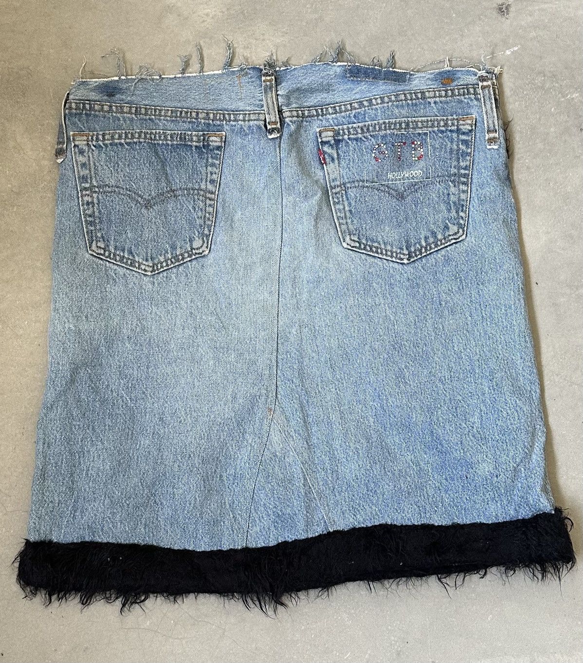 Vintage VINTAGE J BUSH HOLLYWOOD SHERPA SKIRT Size 28" / US 6 / IT 42 - 6 Thumbnail