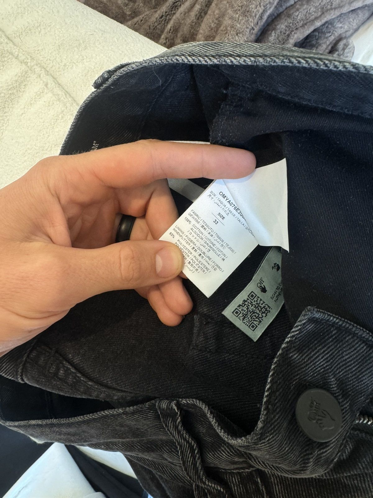 Off-White Off white logo denim slim fit Size US 33 - 6 Thumbnail