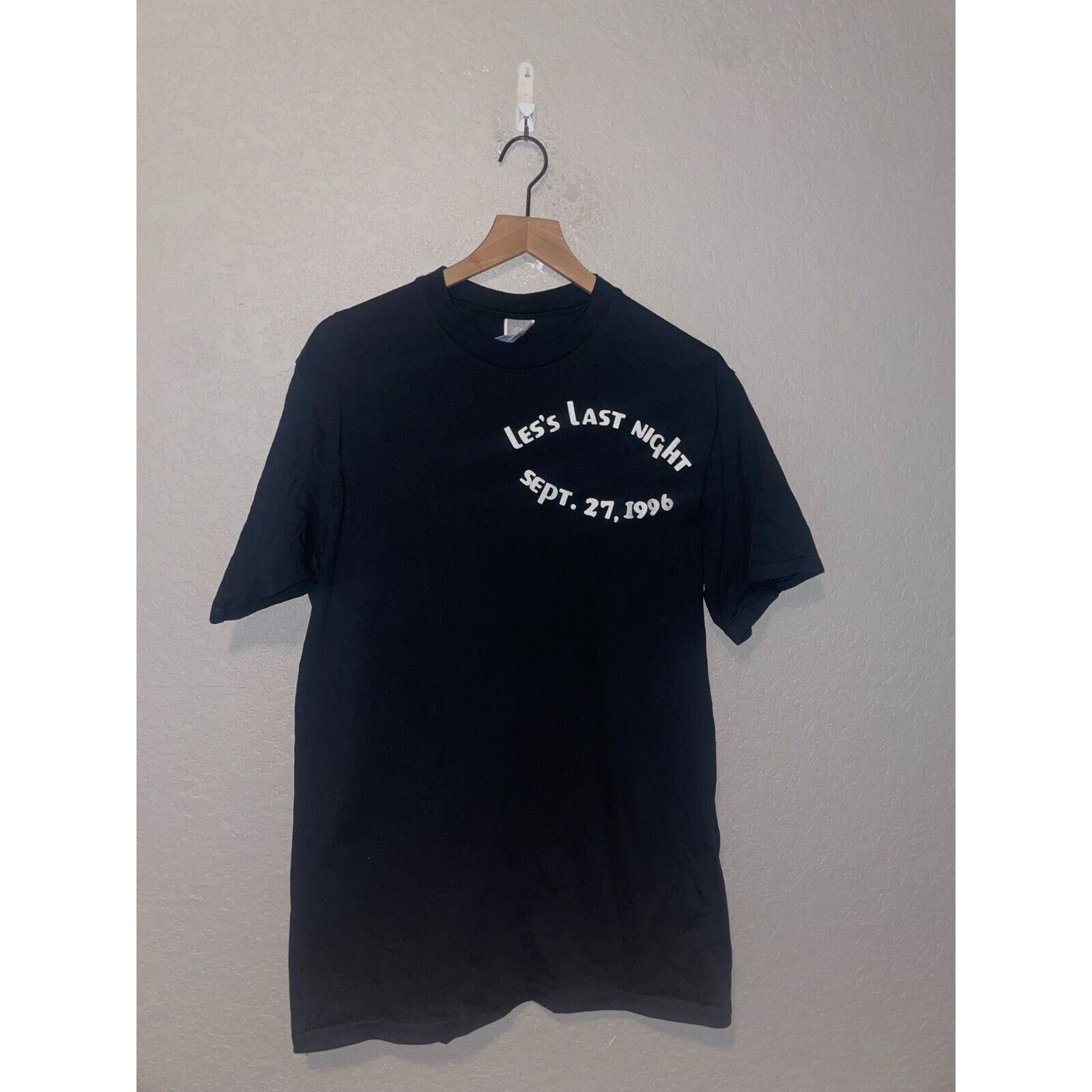 Jerzees Vintage Birthday Shirt Les's Last Night Sept. 27 1996 Tee L Size US L / EU 52-54 / 3 - 1 Thumbnail