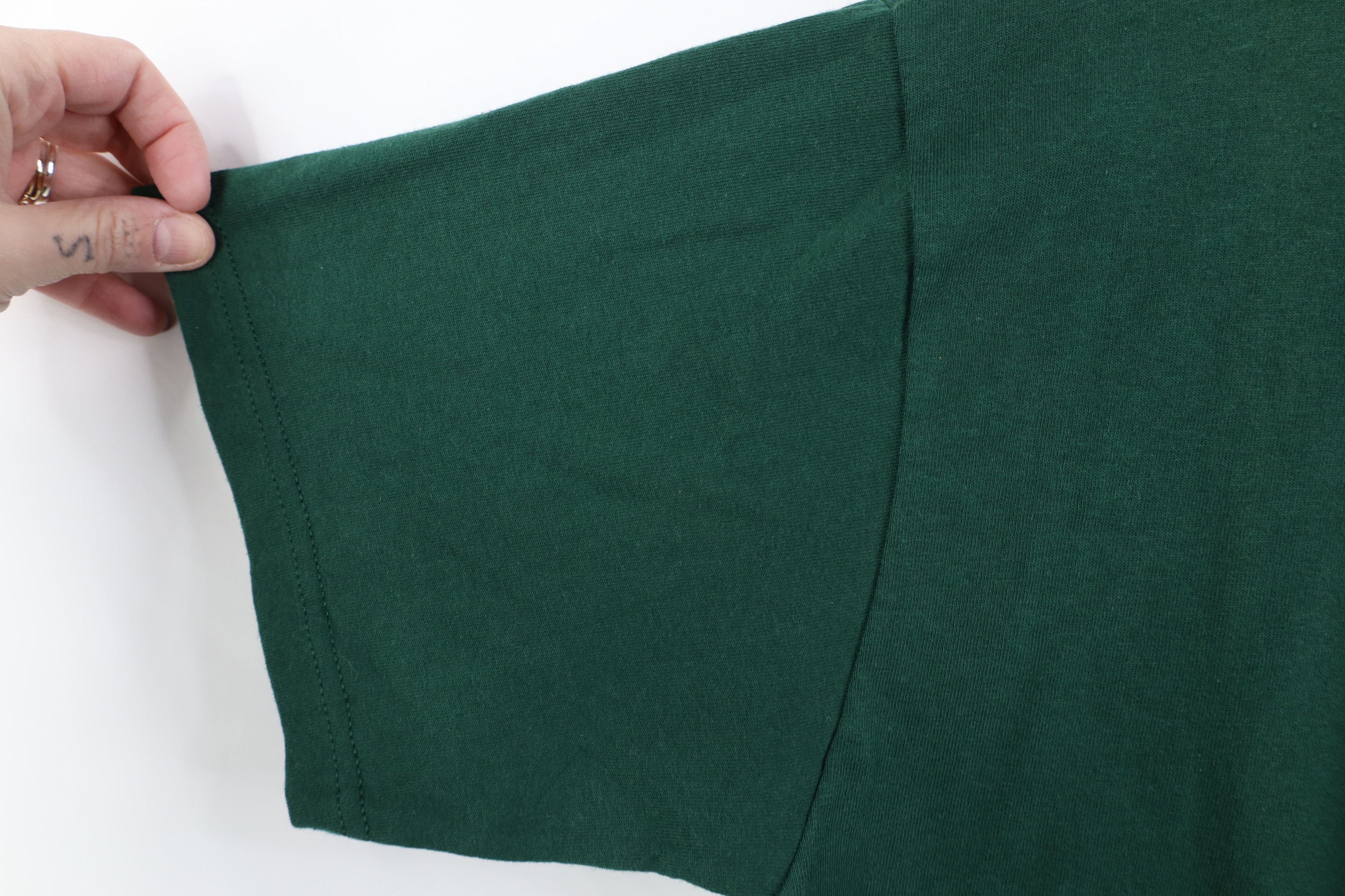 Vintage Vintage 90s Streetwear Blank Short Sleeve T-Shirt Green Size US M / EU 48-50 / 2 - 6 Thumbnail
