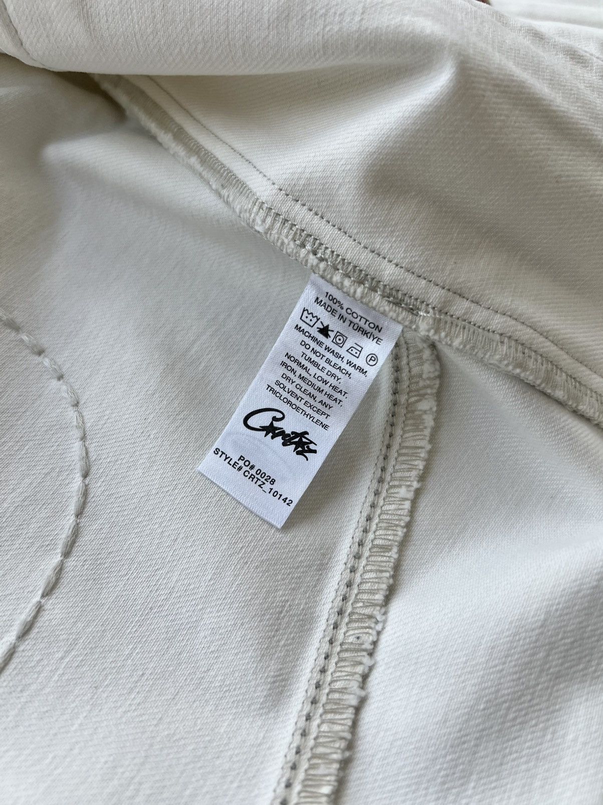 Corteiz Corteiz C-Star White Denim Jacket Medium Size US M / EU 48-50 / 2 - 14 Thumbnail