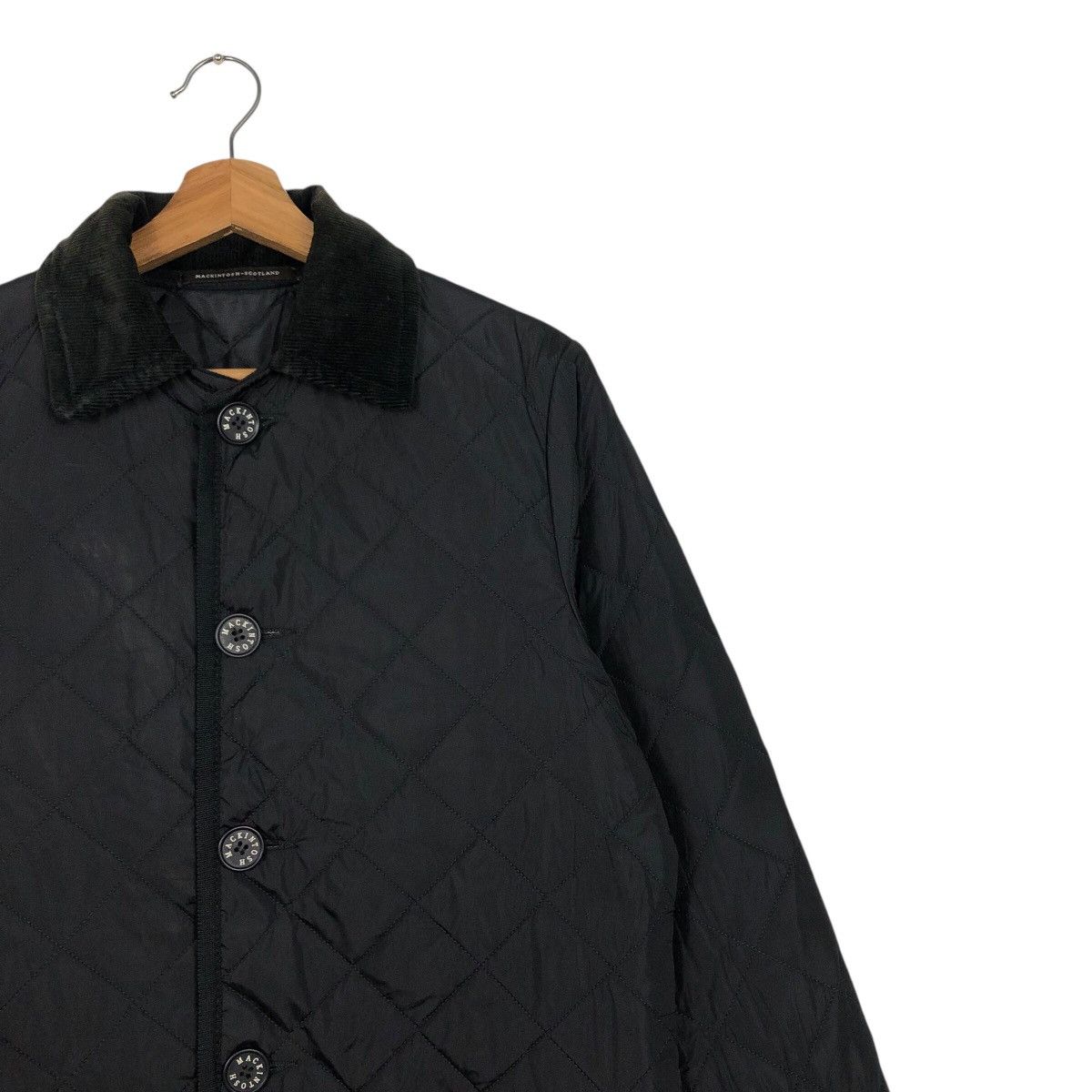 Mackintosh 📌Vintage Button Jacket Quilted Mackintosh Rich Black Size US M / EU 48-50 / 2 - 6 Thumbnail