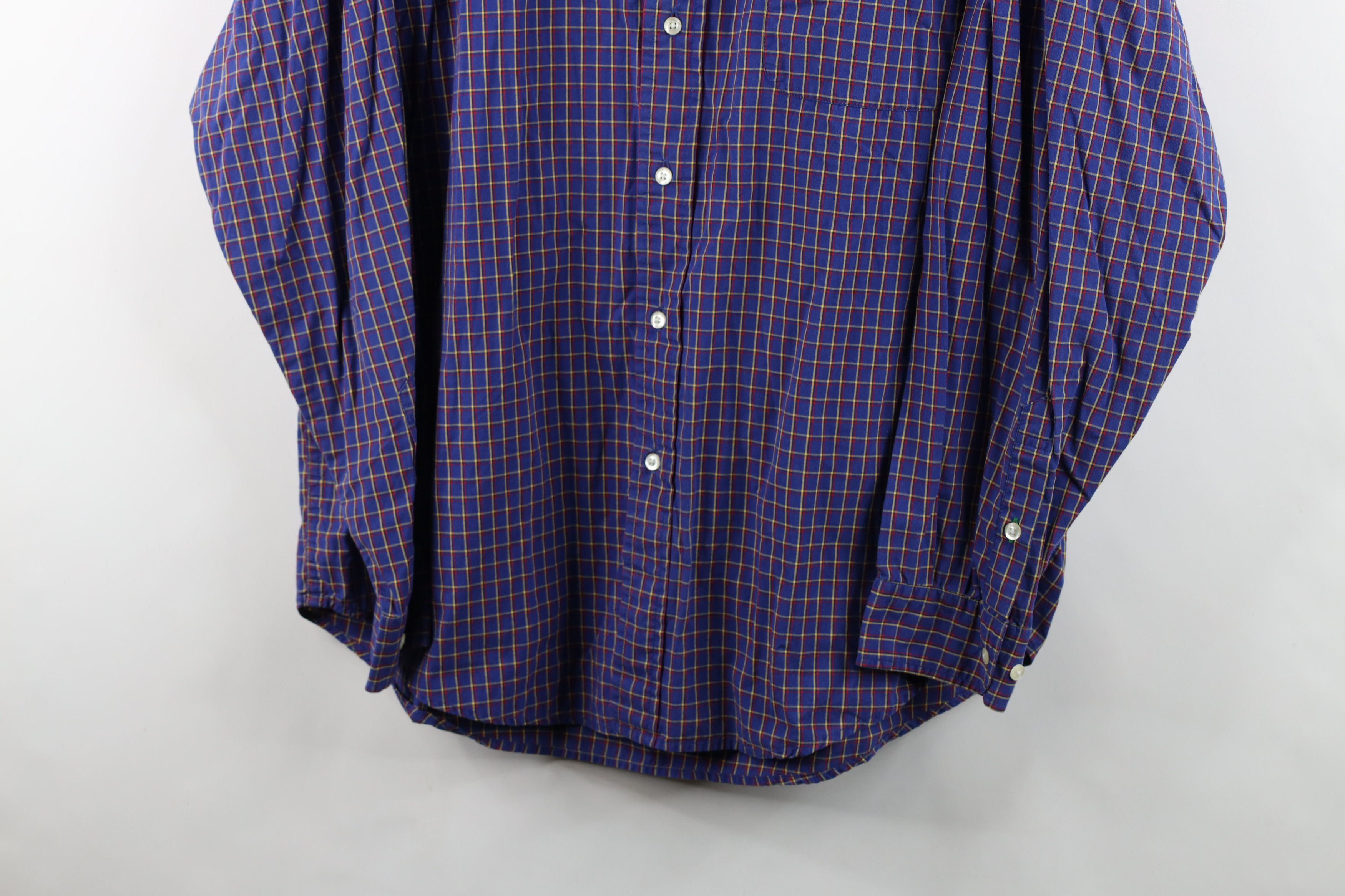 Tommy Hilfiger Vintage 90s Tommy Hilfiger Button Shirt Plaid Cotton Size US L / EU 52-54 / 3 - 3 Thumbnail