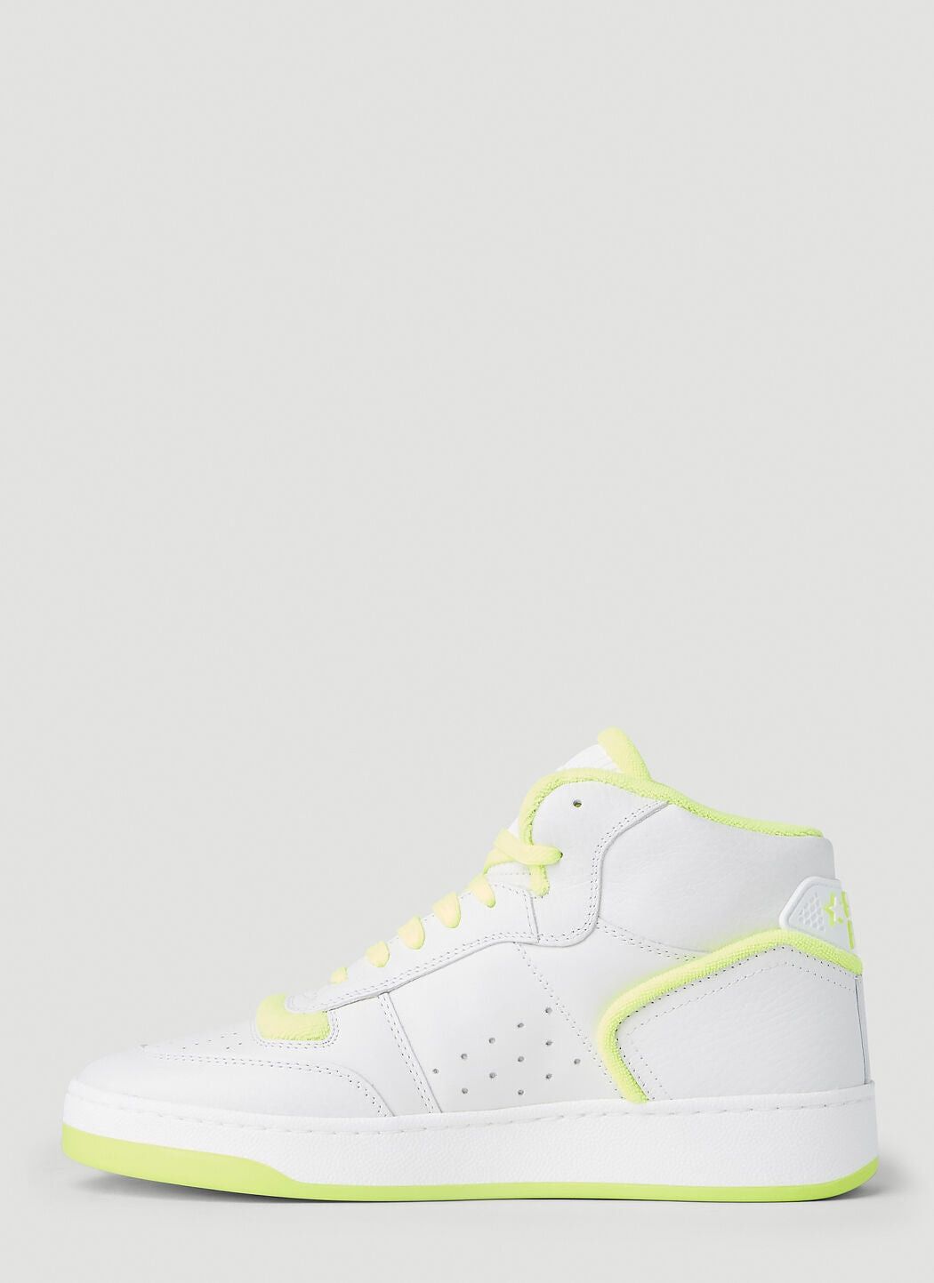 Saint Laurent Paris o1tp1o0325 Mid Top Sneaker in White Size US 7.5 / IT 37.5 - 2 Thumbnail