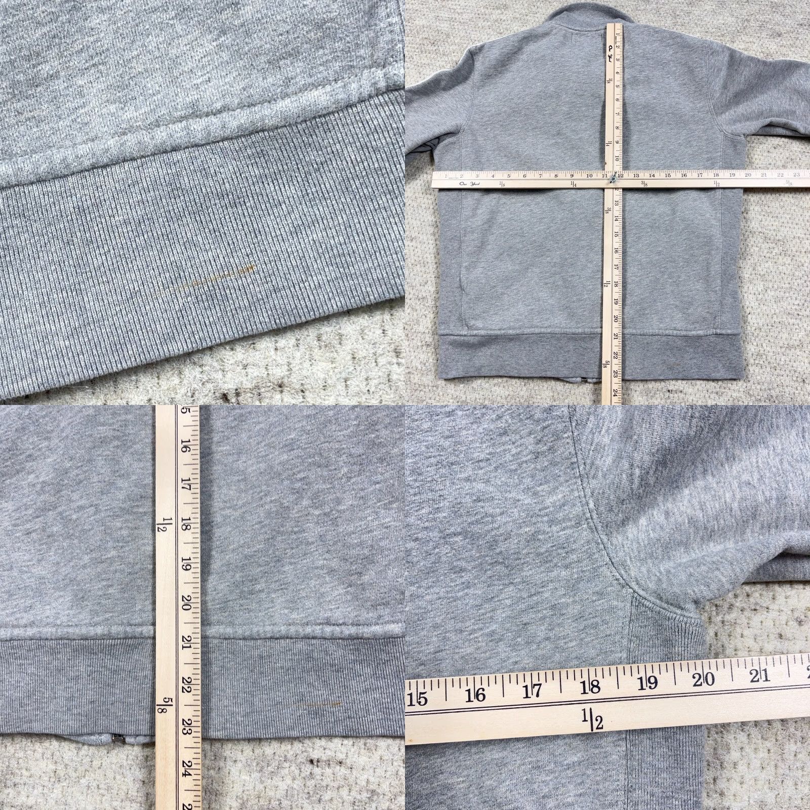 Polo Ralph Lauren VINTAGE Polo Ralph Lauren Jacket Men Medium Gray Full Zip Track Suit Sweatshirt Heather Size US L / EU 52-54 / 3 - 8 Thumbnail
