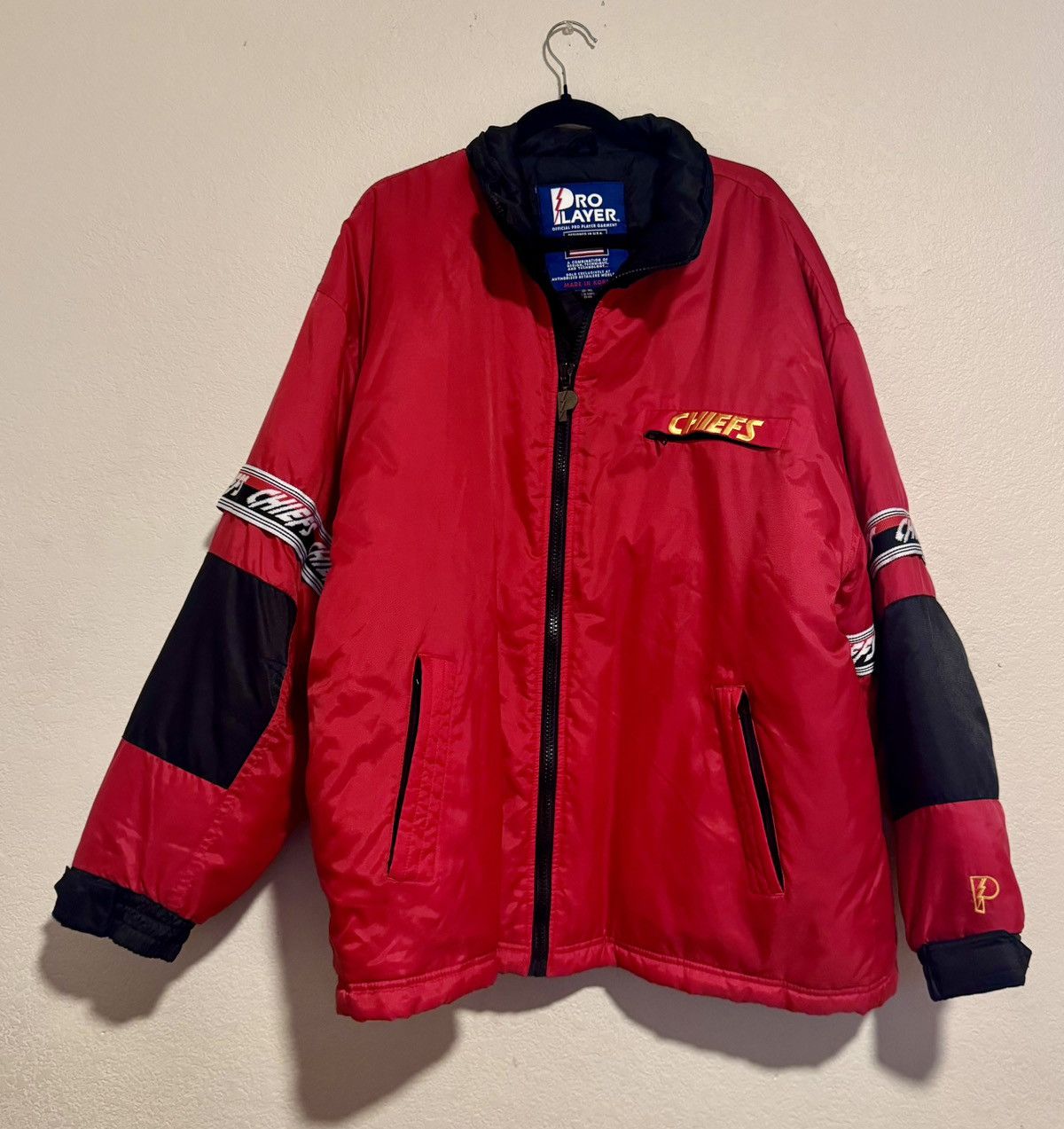 Pro Player Vintage 90s Kansas City Chiefs Football Pro Player Jacket Size US XL / EU 56 / 4 - 2 Thumbnail