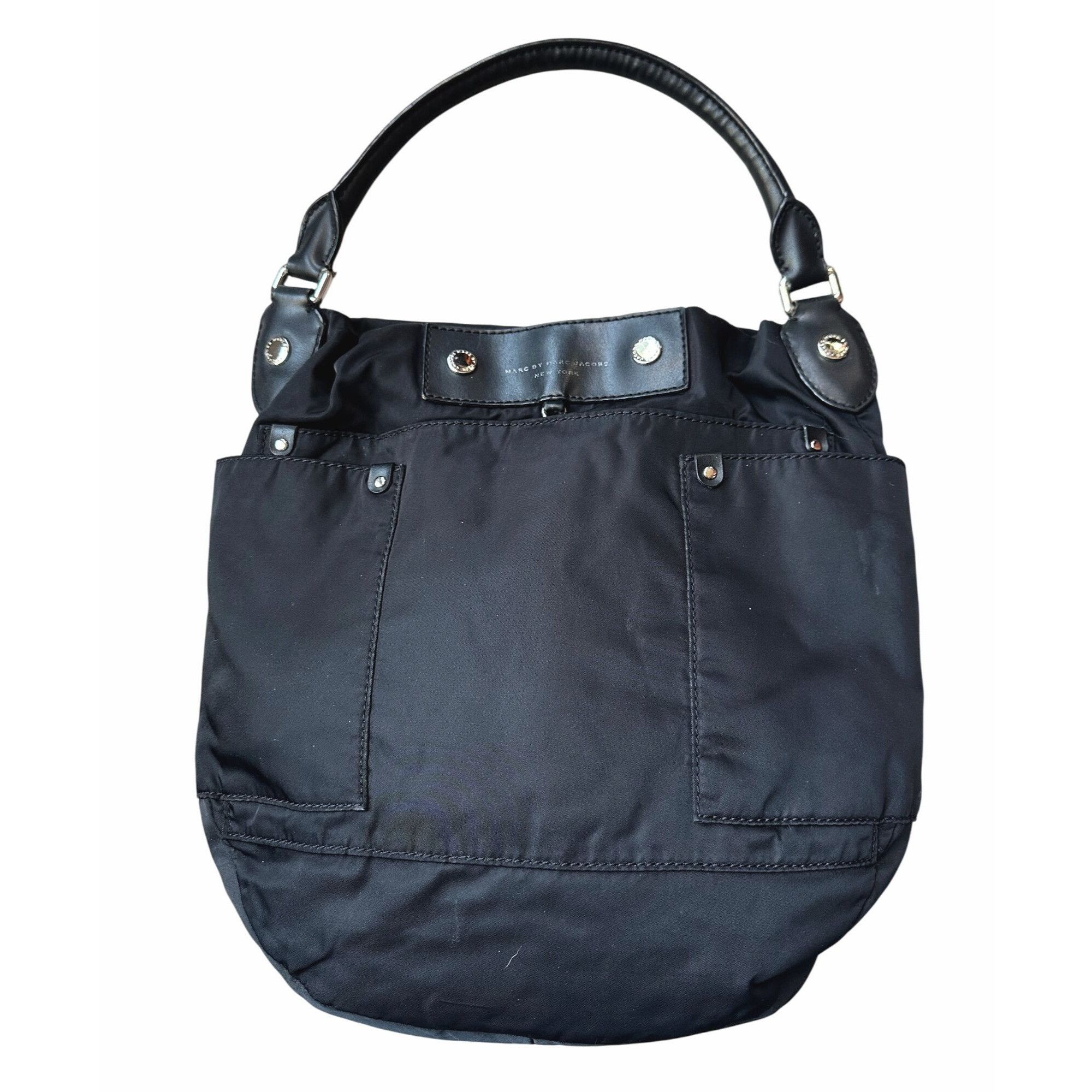 Marc by Marc Jacobs Marc by Marc Jacobs Black Nylon Tote with Leather Handle an Size ONE SIZE - 1 Thumbnail