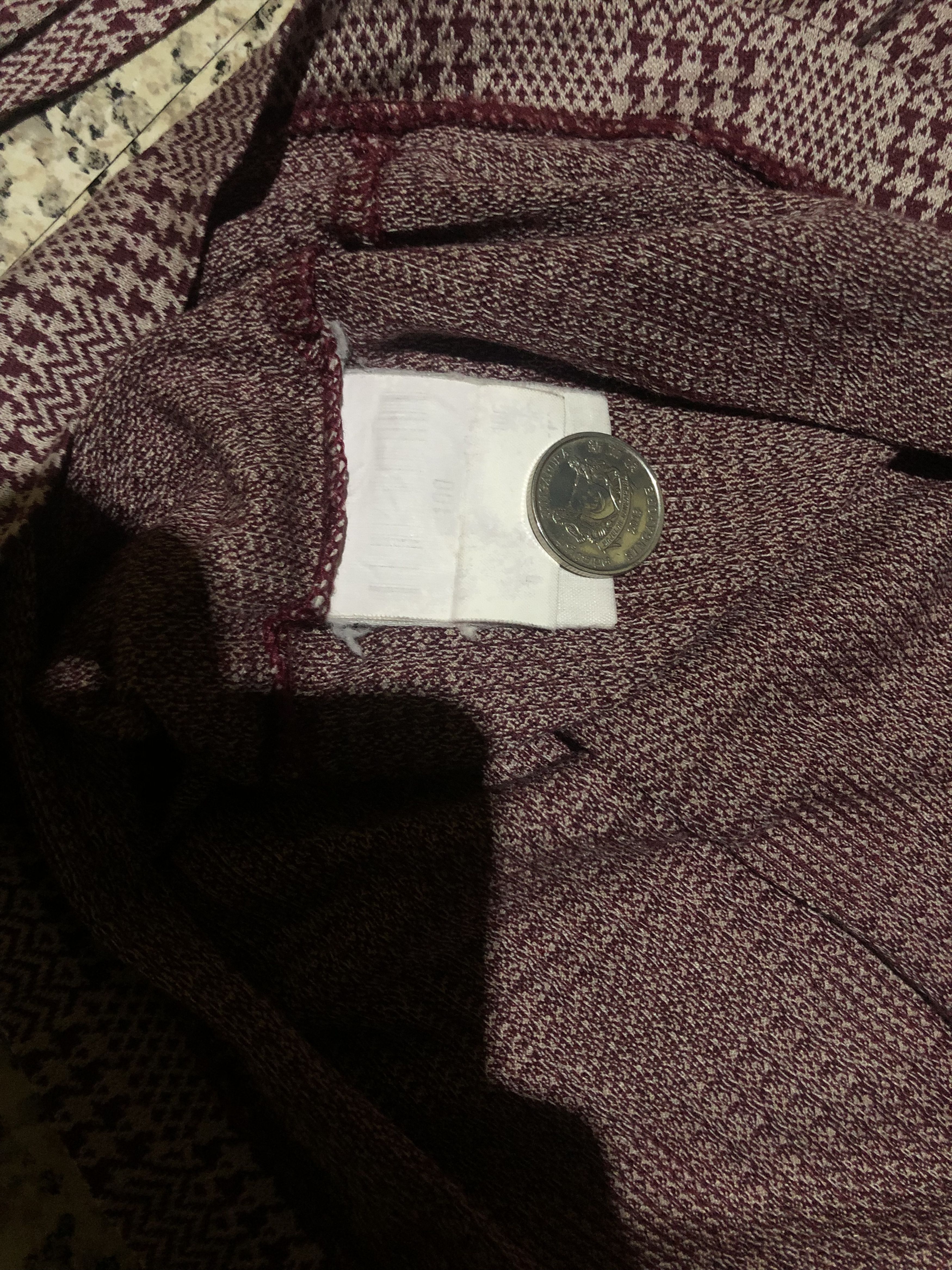 Yves Saint Laurent Vintage Yves Saint Laurent Pour Homme Houndstooth Knit Polo Size US M / EU 48-50 / 2 - 8 Thumbnail