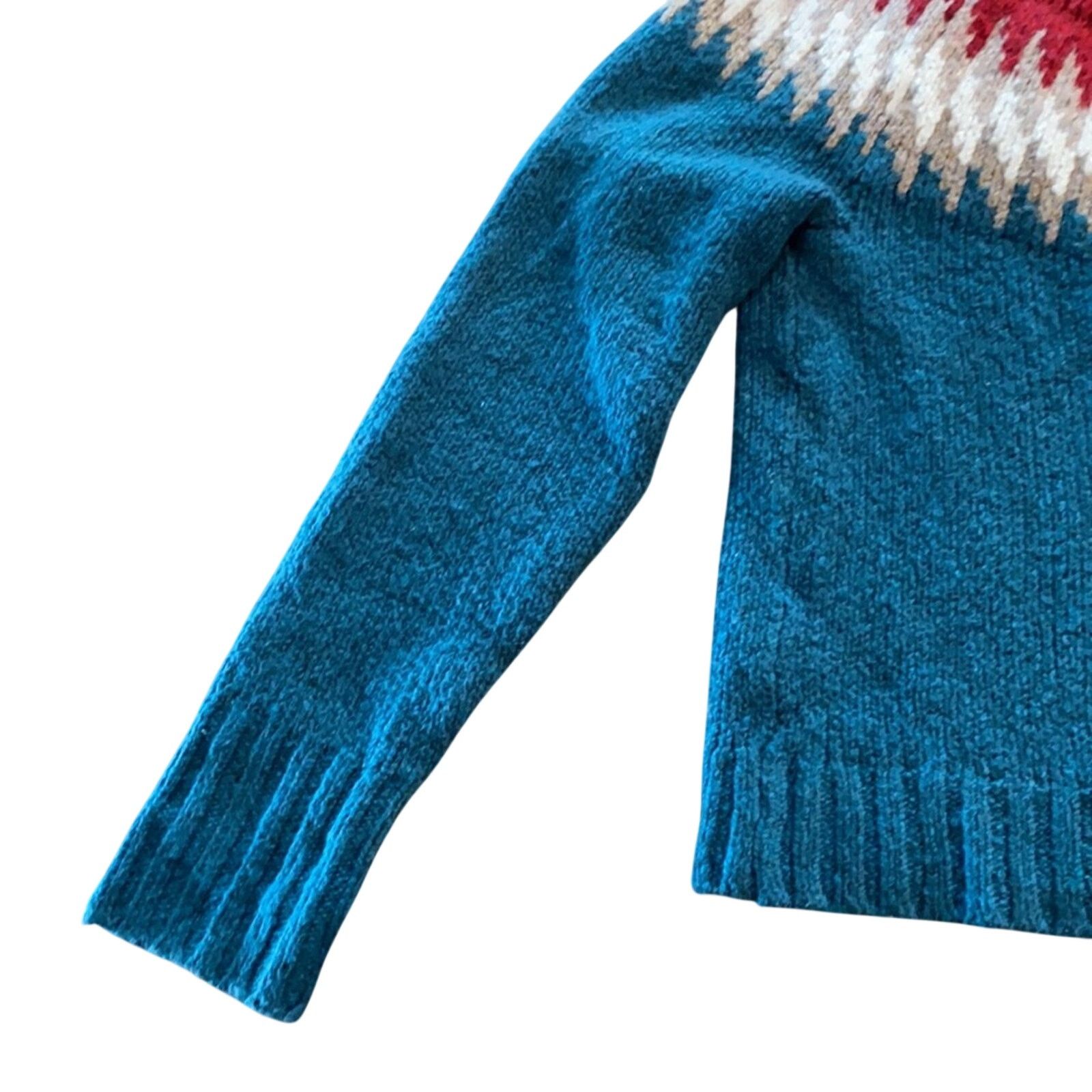 American Eagle Outfitters American Eagle fair isle mock neck plush sweater retro sz S Size S / US 4 / IT 40 - 4 Thumbnail