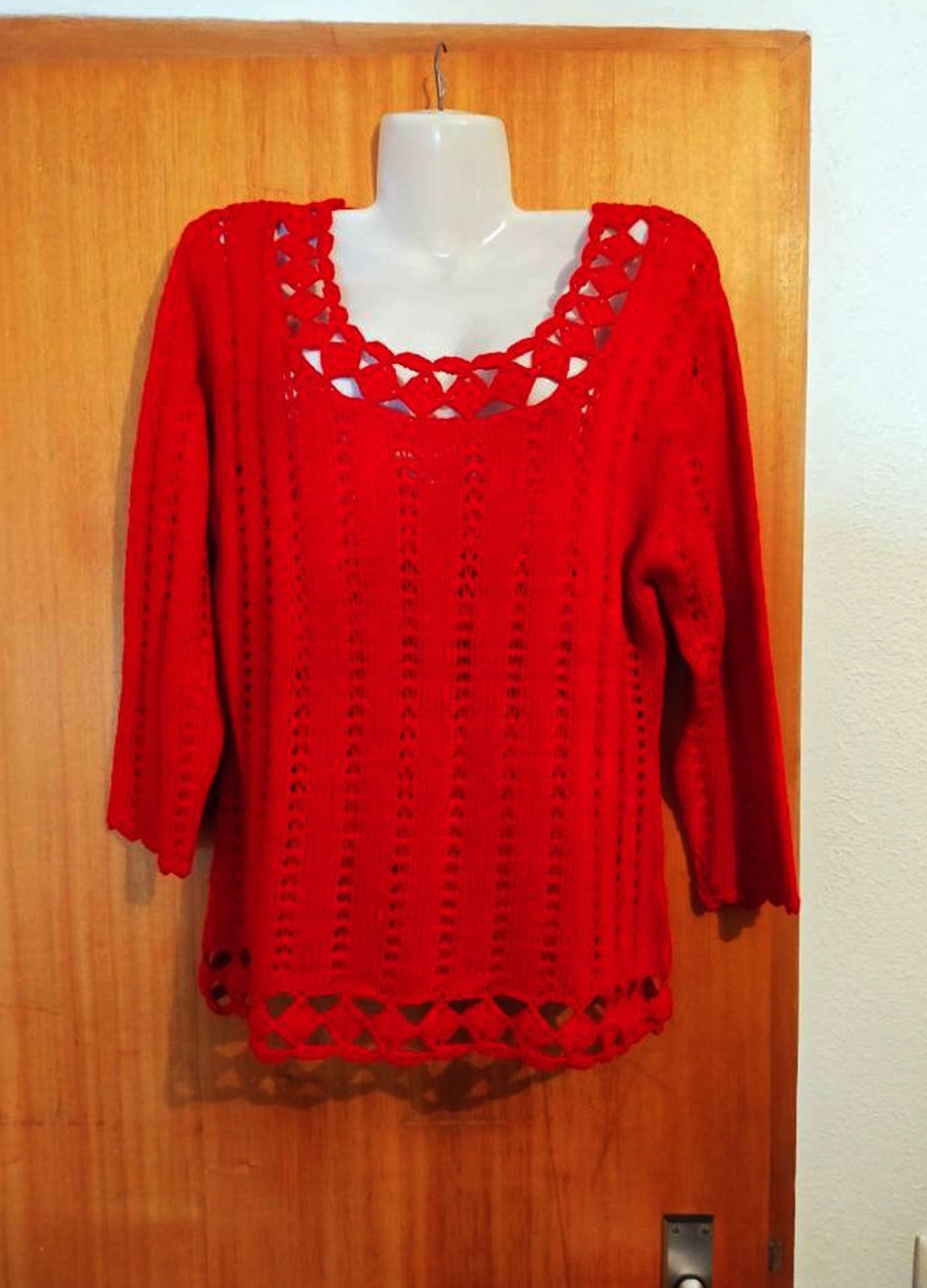 Other Vintage Blouse, Retro Blouse, SIZE - L/XL Size XL / US 12-14 / IT 48-50 - 1 Thumbnail