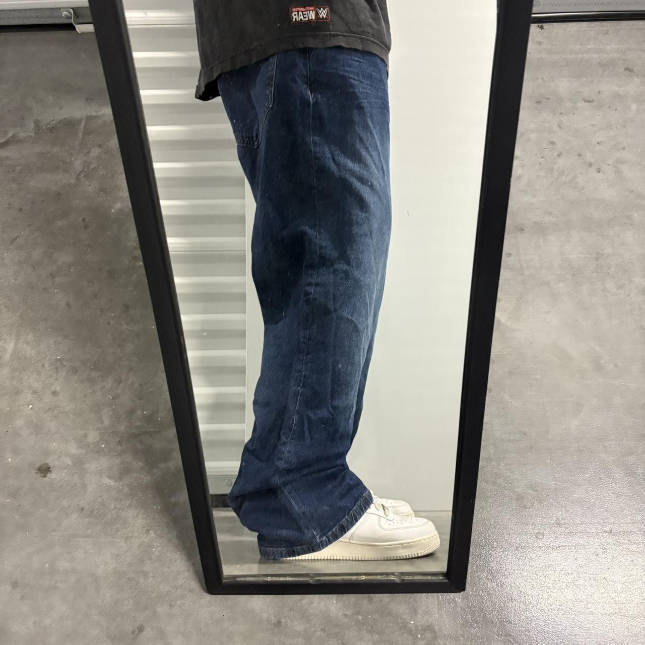 Vintage Crazy Vintage Y2K/2000s Baggy Wideleg Dark Blue Wash Streetwear Denim Jeans! Size US 36 / EU 52 - 2 Thumbnail