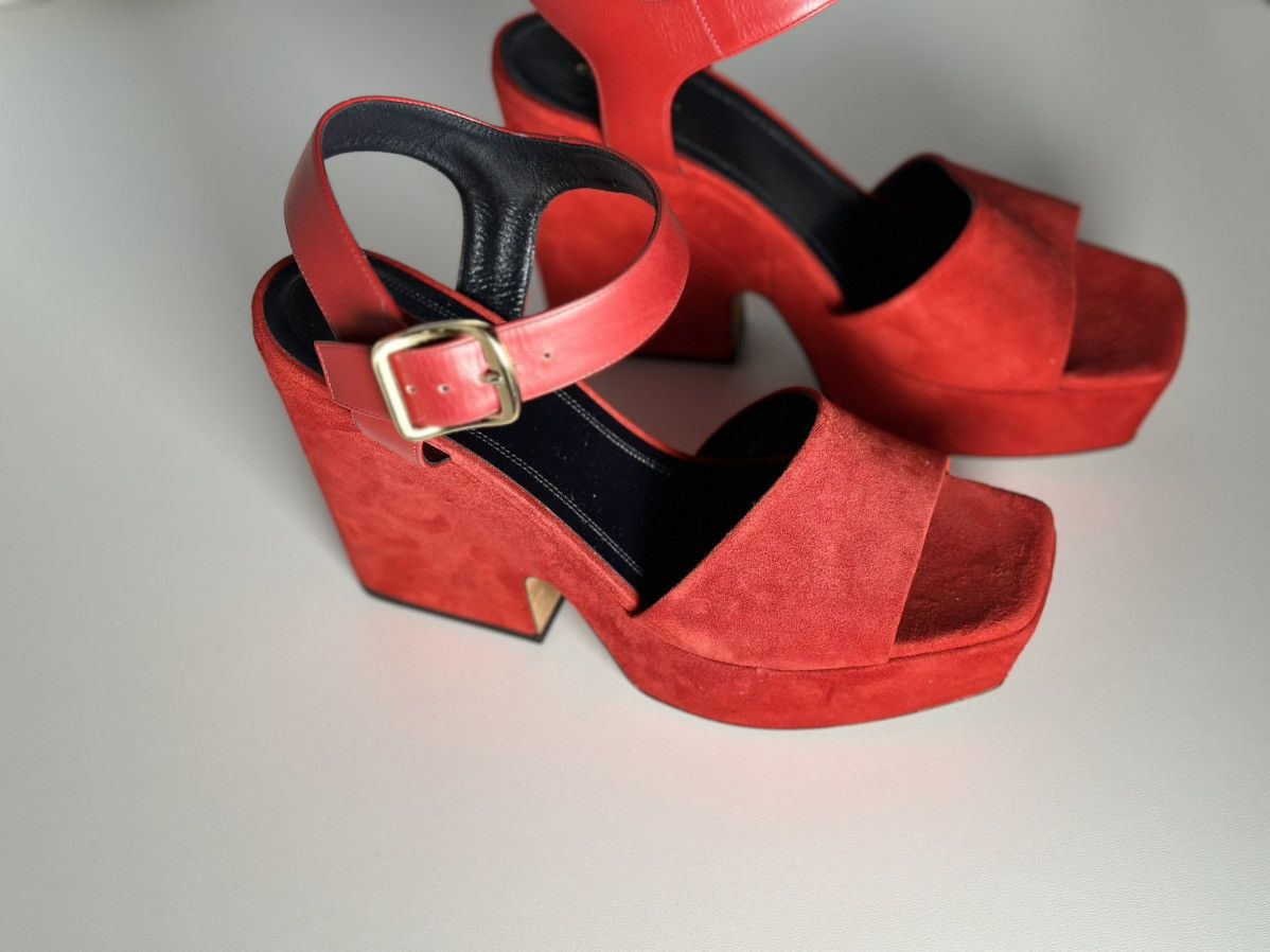 Celine Celine sandals women red 🔥 38.5 s Size US 8.5 / IT 38.5 - 10 Thumbnail