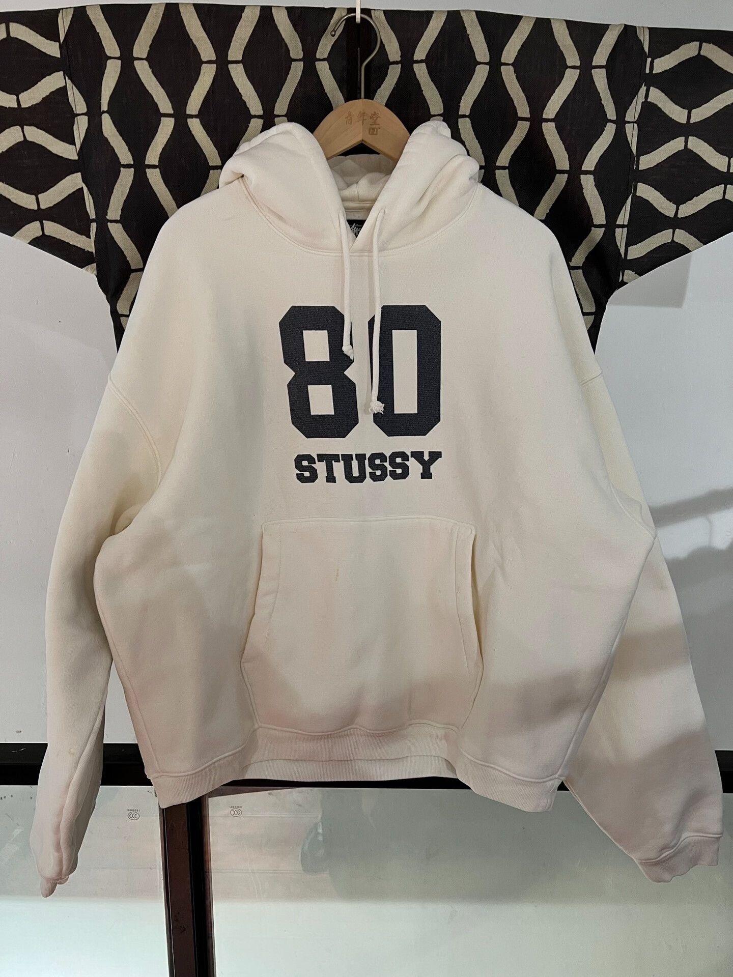 Stussy stussy 80 relaxed hoodie in cream color Size US L / EU 52-54 / 3 - 1 Thumbnail