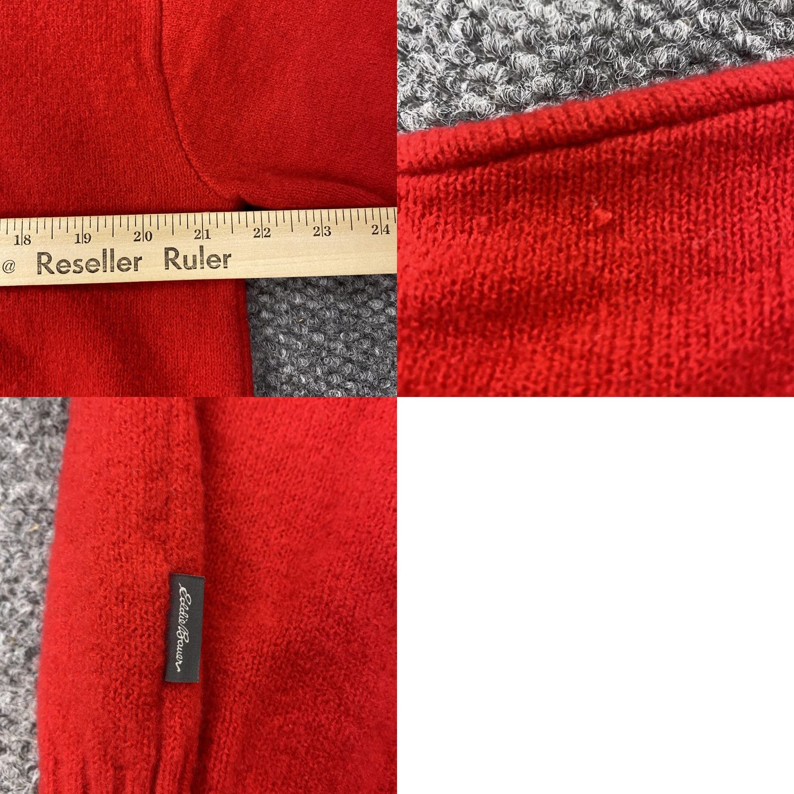 Eddie Bauer Eddie Bauer Sweater Womens Small Red Half Zip Mock Neck Alpine Route Wool Blend Size S / US 4 / IT 40 - 8 Thumbnail
