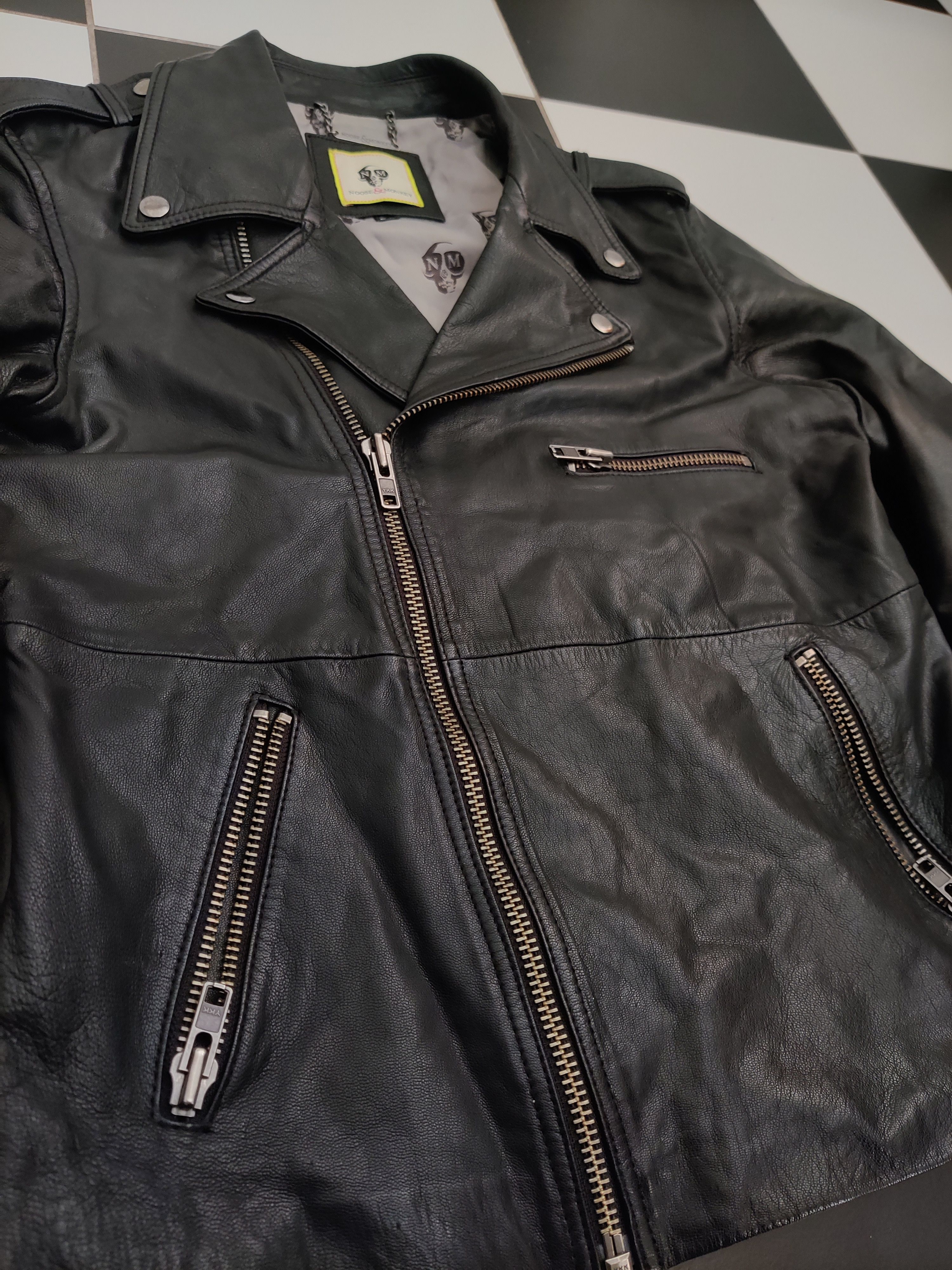 Noose & Monkey Noose & Monkey Leather Jimmy Biker Jacket Size US XS / EU 42 / 0 - 2 Thumbnail