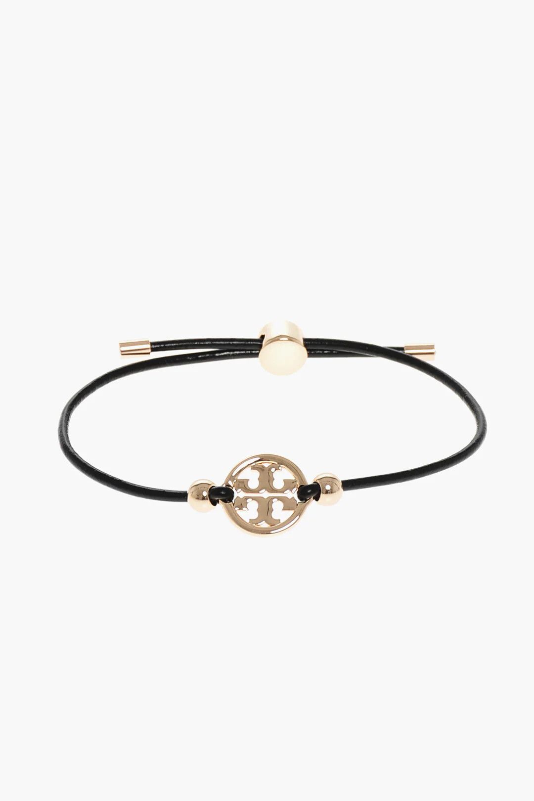 Tory Burch og1mm0426 Size: OS / Adjustable Leather Bracelet in Black Size ONE SIZE - 1 Thumbnail