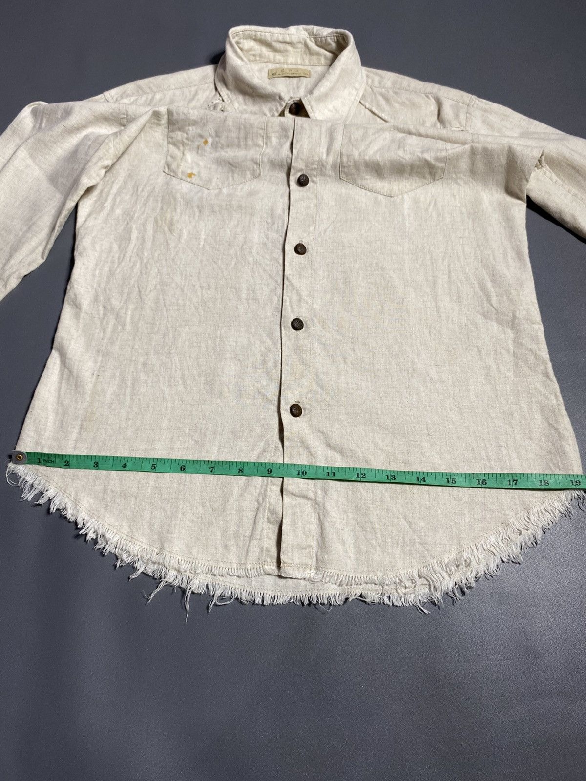 GOA GOA Distressed Button Up Western Shirt Size US M / EU 48-50 / 2 - 8 Thumbnail