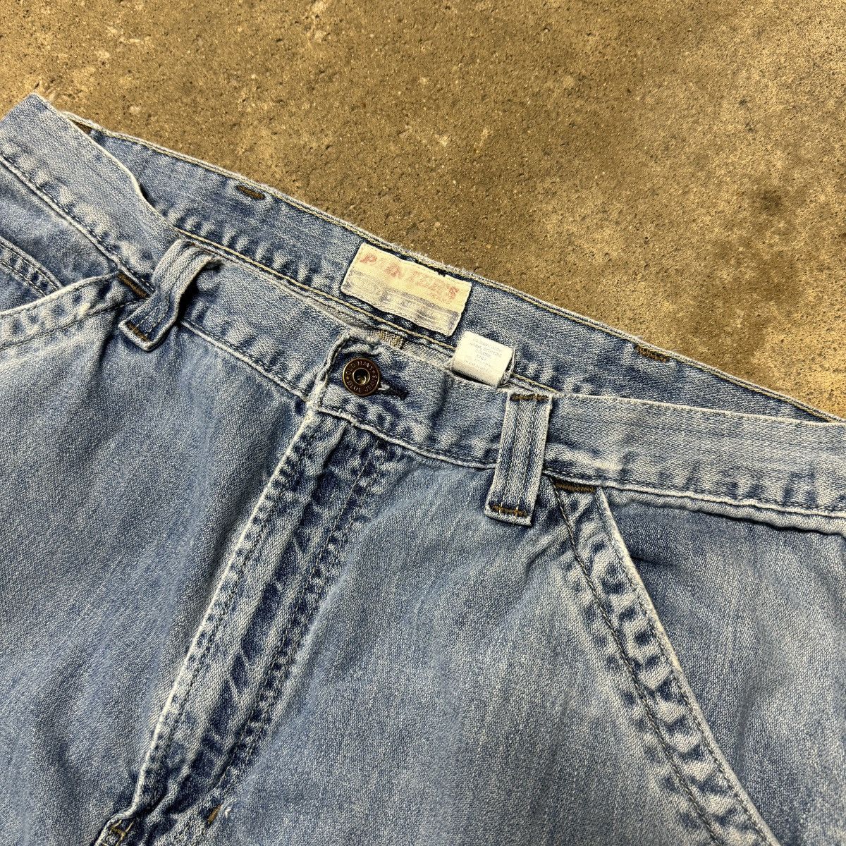 Vintage Thrashed Faded Distressed Carpenter Jeans ERD Grunge Skater Size US 34 / EU 50 - 4 Thumbnail