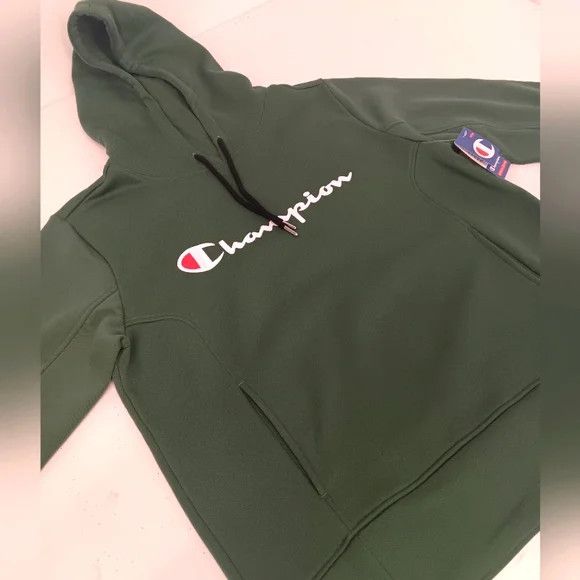Champion Champion Men's Super Fleece Hoodie w/ Face Mask - Green - Sm Size US S / EU 44-46 / 1 - 2 Thumbnail