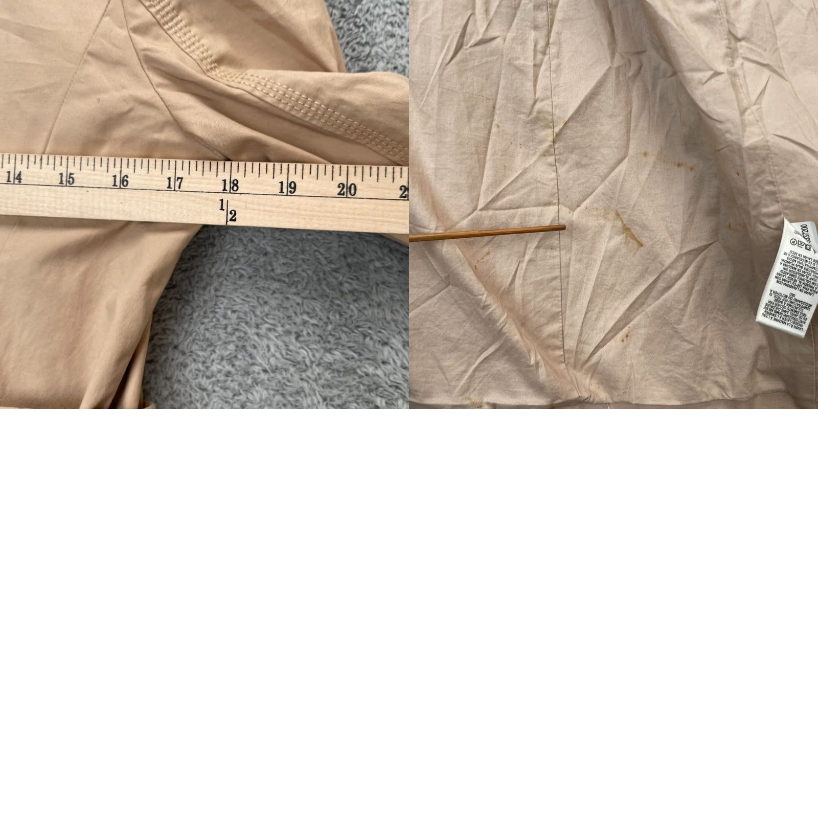Juicy Couture Juicy Couture Jacket Womens Large Beige Trench Coat Cotton Twill Double Breasted L Size L / US 10 / IT 46 - 10 Thumbnail