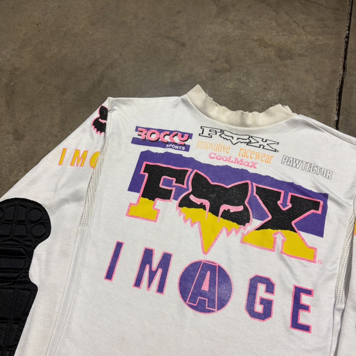 Fox Racing Vintage Fox Racing Image BMX Motocross Jersey Padded 90s Size US M / EU 48-50 / 2 - 3 Thumbnail