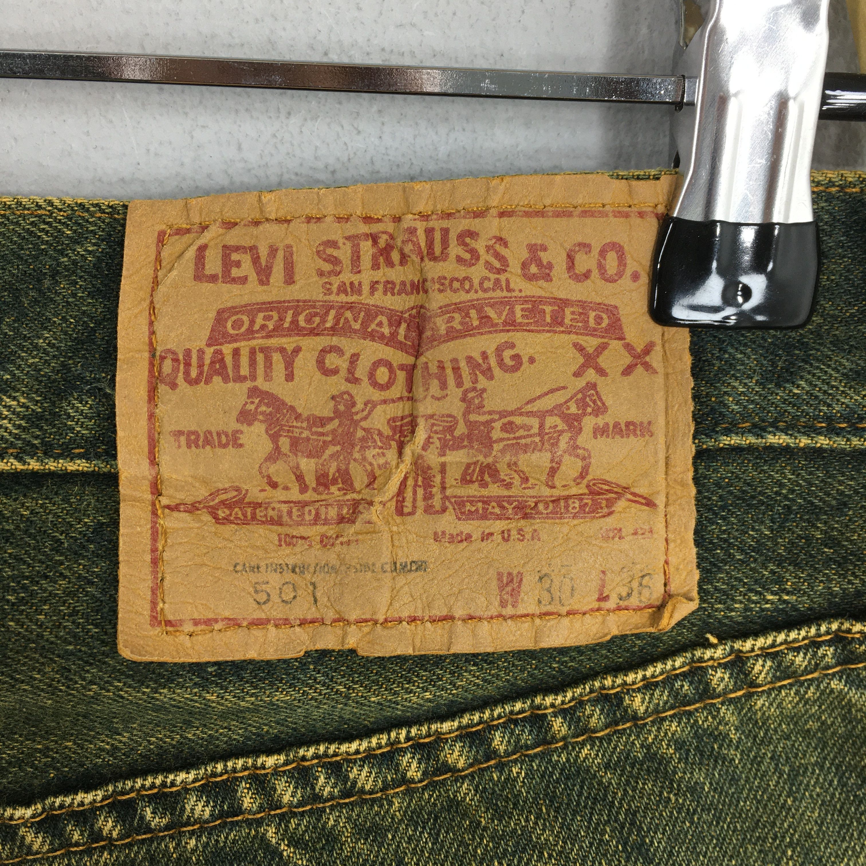 Levi's Size 28x28 Vintage 70s Levi's 501 Selvedge Jeans S204 Size US 28 / EU 44 - 12 Thumbnail