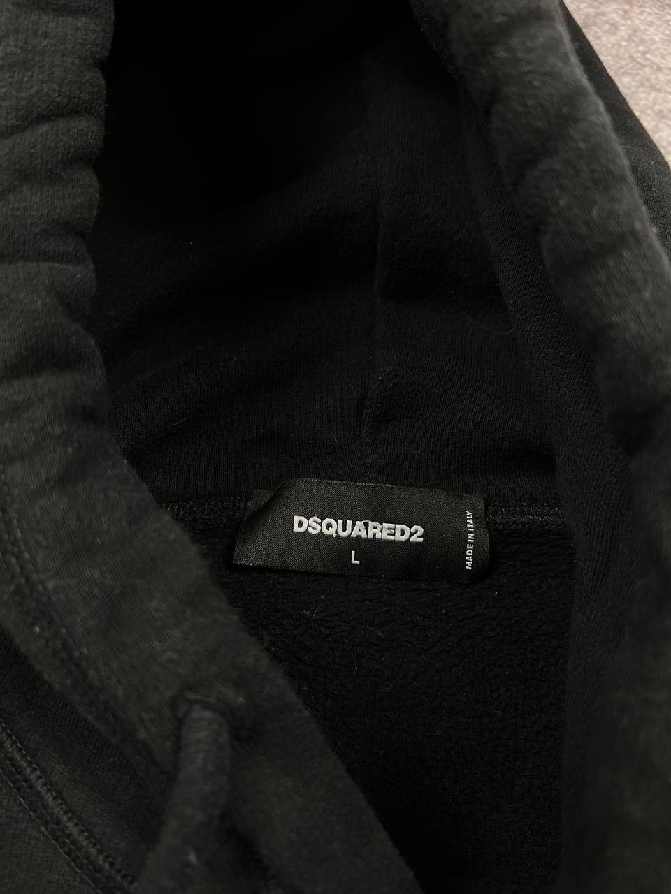 Dsquared2 Dsquared2 ICON Black Hoodie Big Logo Sweatshirt Size US L / EU 52-54 / 3 - 6 Thumbnail