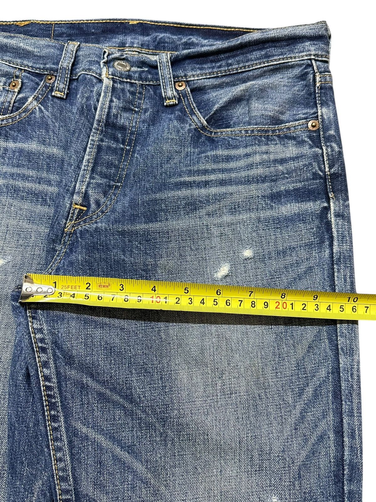Levi's Vintage Levis 501 Classic Faded Wash Style Distress Jeans Size US 30 / EU 46 - 14 Thumbnail