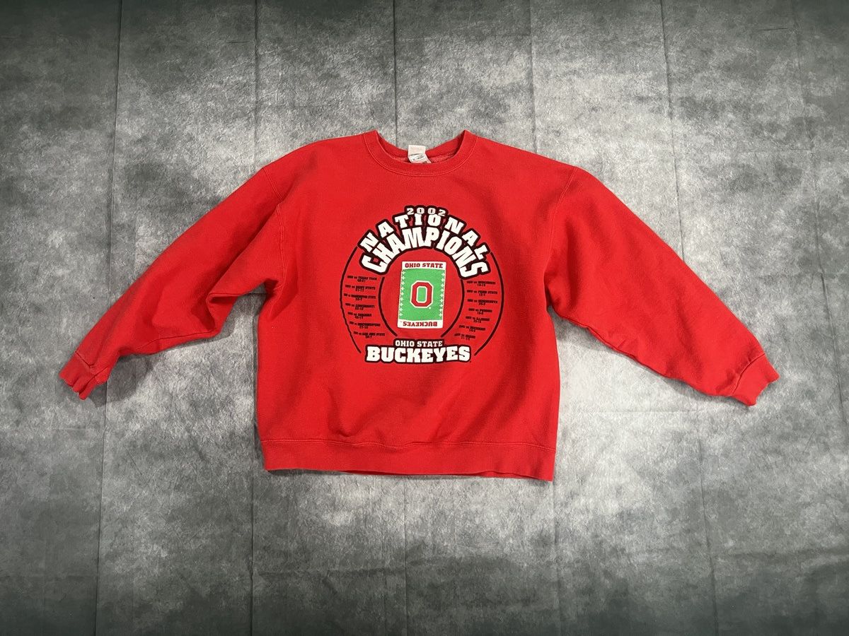Fruit Of The Loom Ohio State Red Fleece Crewneck Size US XL / EU 56 / 4 - 1 Thumbnail