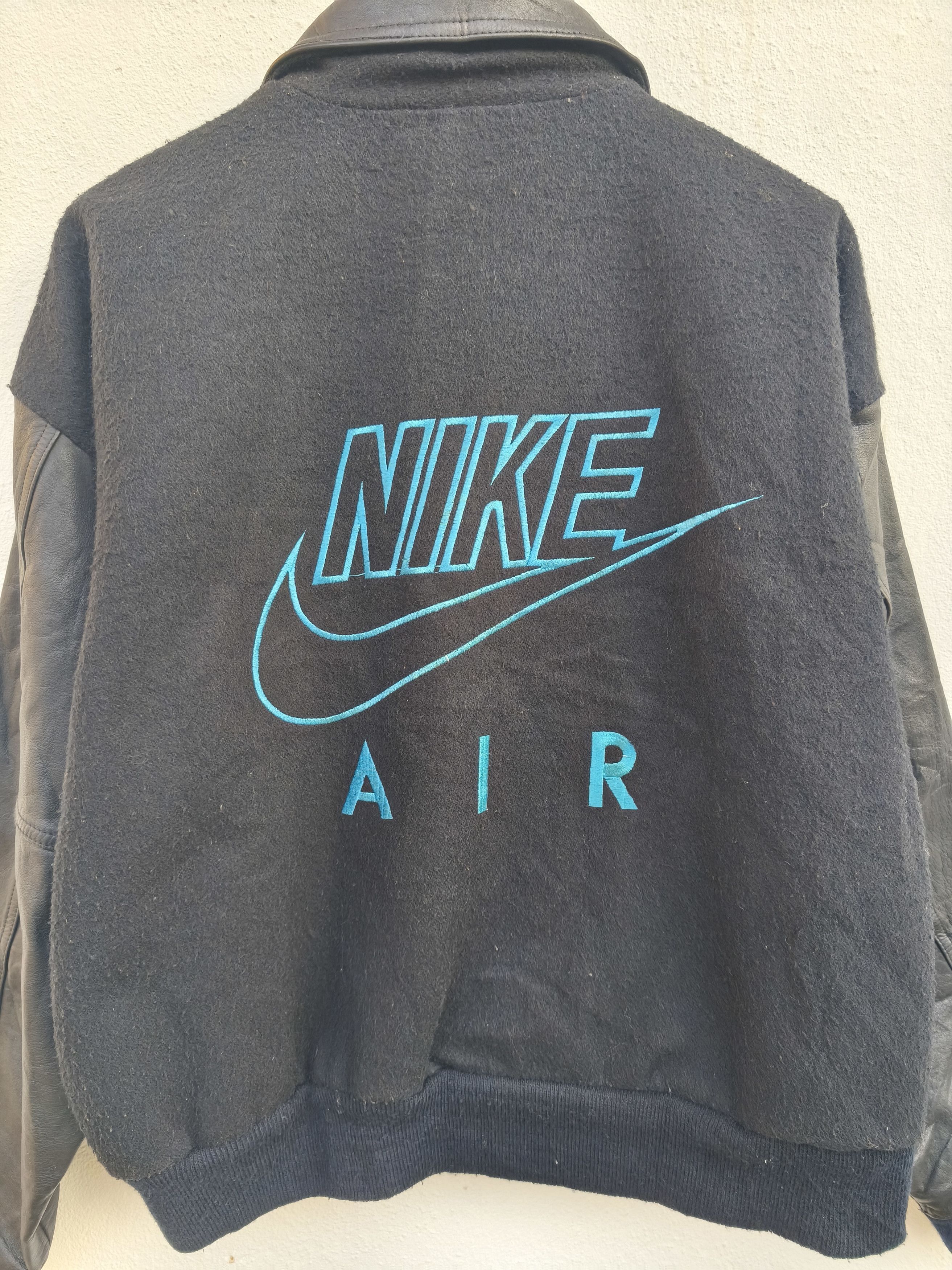 Nike Vintage Nike Jacket Varsity Leather Wool Nike Air Letterman Size US M / EU 48-50 / 2 - 4 Thumbnail