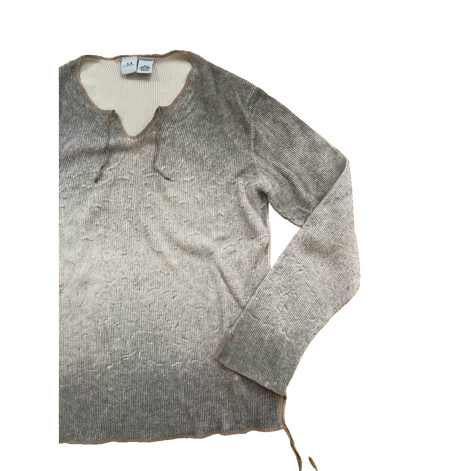 Armani Exchange Armani Exchange Men 100% Gray Sweater Size XL A001875 Size US L / EU 52-54 / 3 - 3 Thumbnail